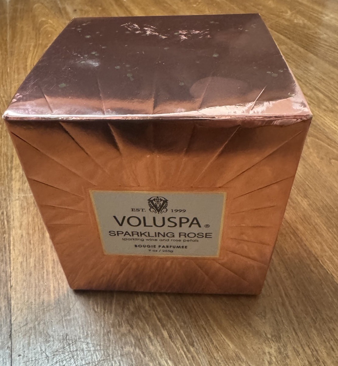 Voluspa Sparking Rose NIB 9 Oz