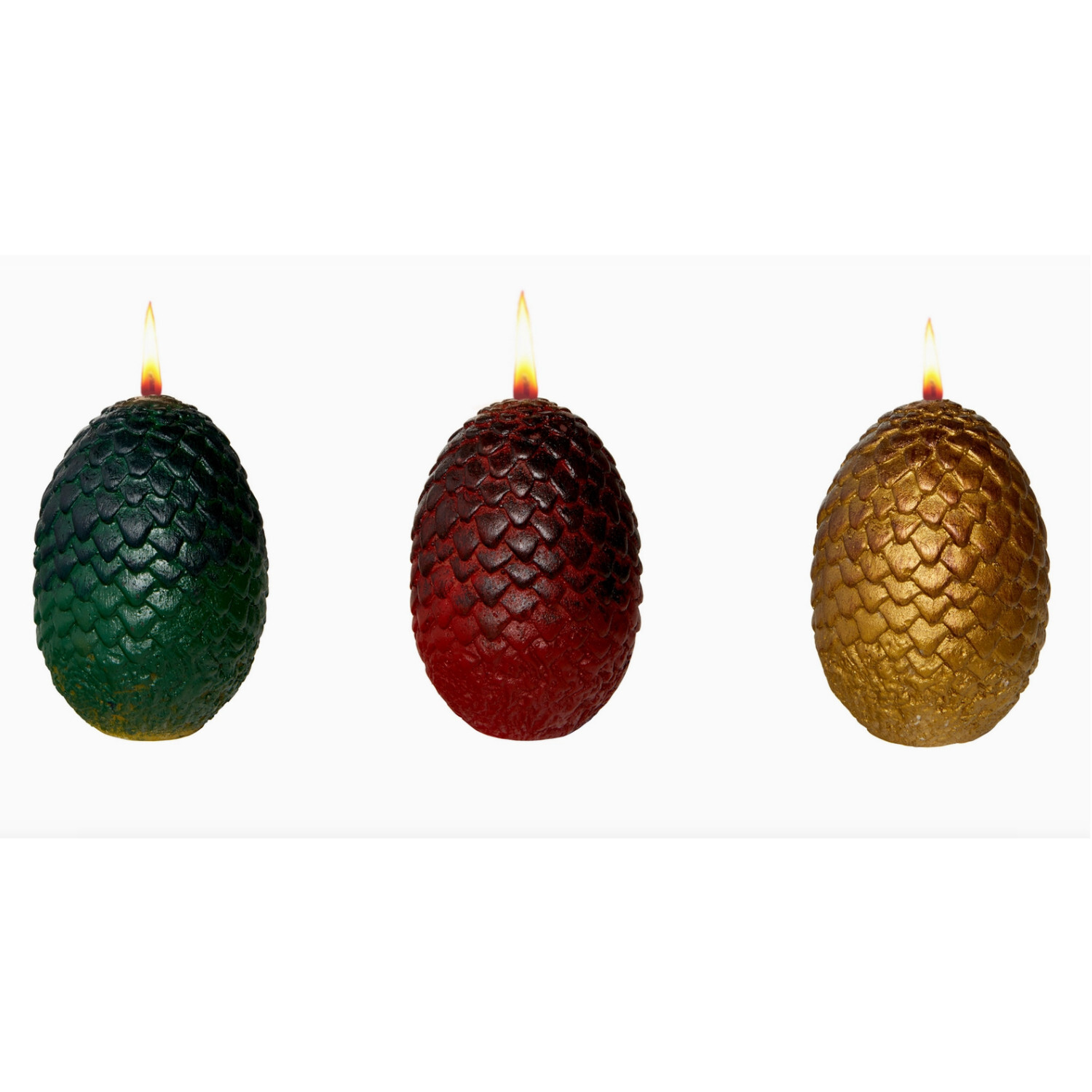 Game of Thrones Dragon Egg Candles, Set of 3