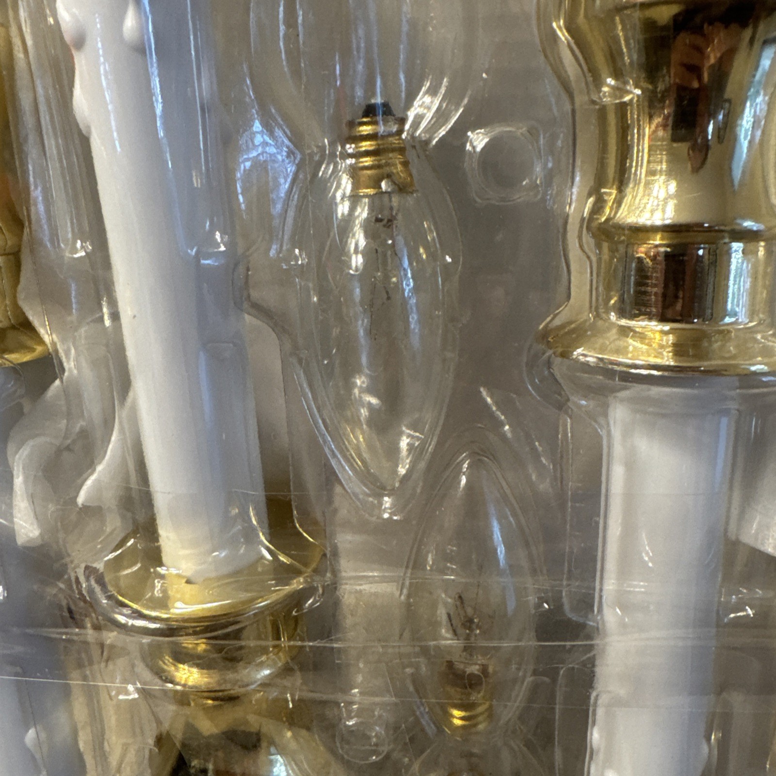 BETHLEHEM LIGHTS SET OF 4 PREMIUM CORDLESS WINDOW CANDLES POLSHED BRASS Tone 14”