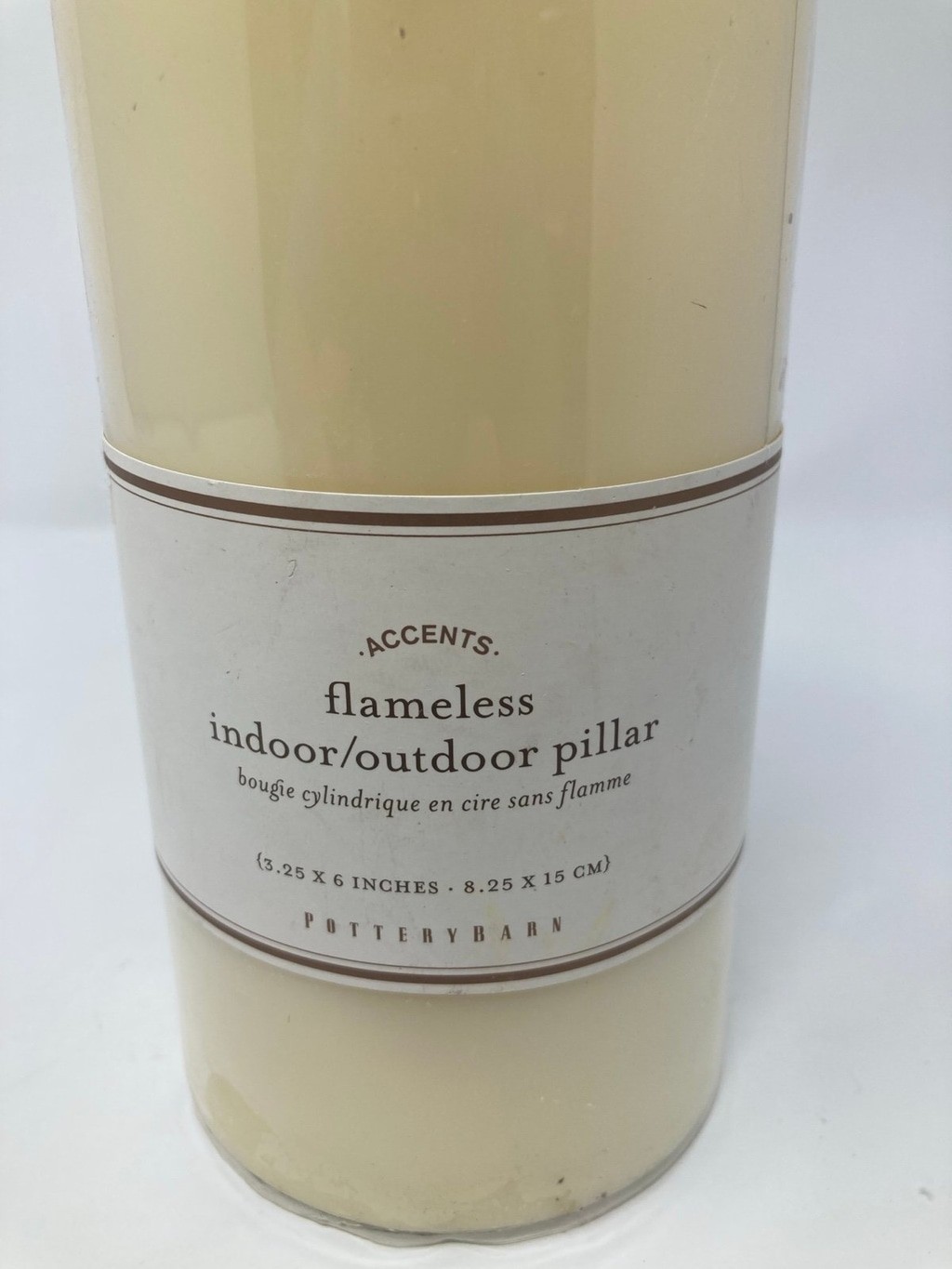 Pottery Barn Flameless Indoor/Outdoor Pillar Set Of Two
