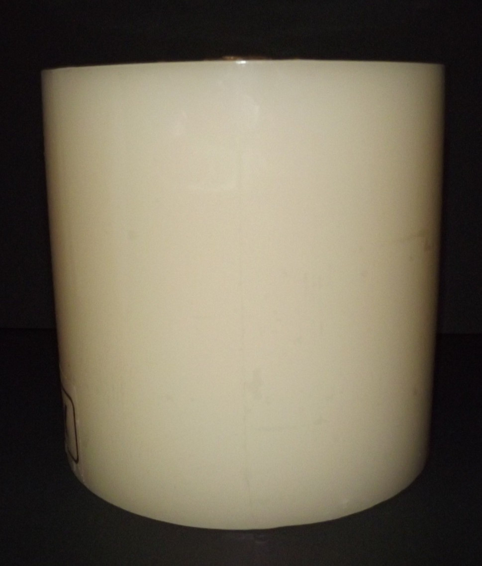 FAROY 3 Wick Pillar Candle 6″ x 6″ White Vanilla Scented New In Original Box