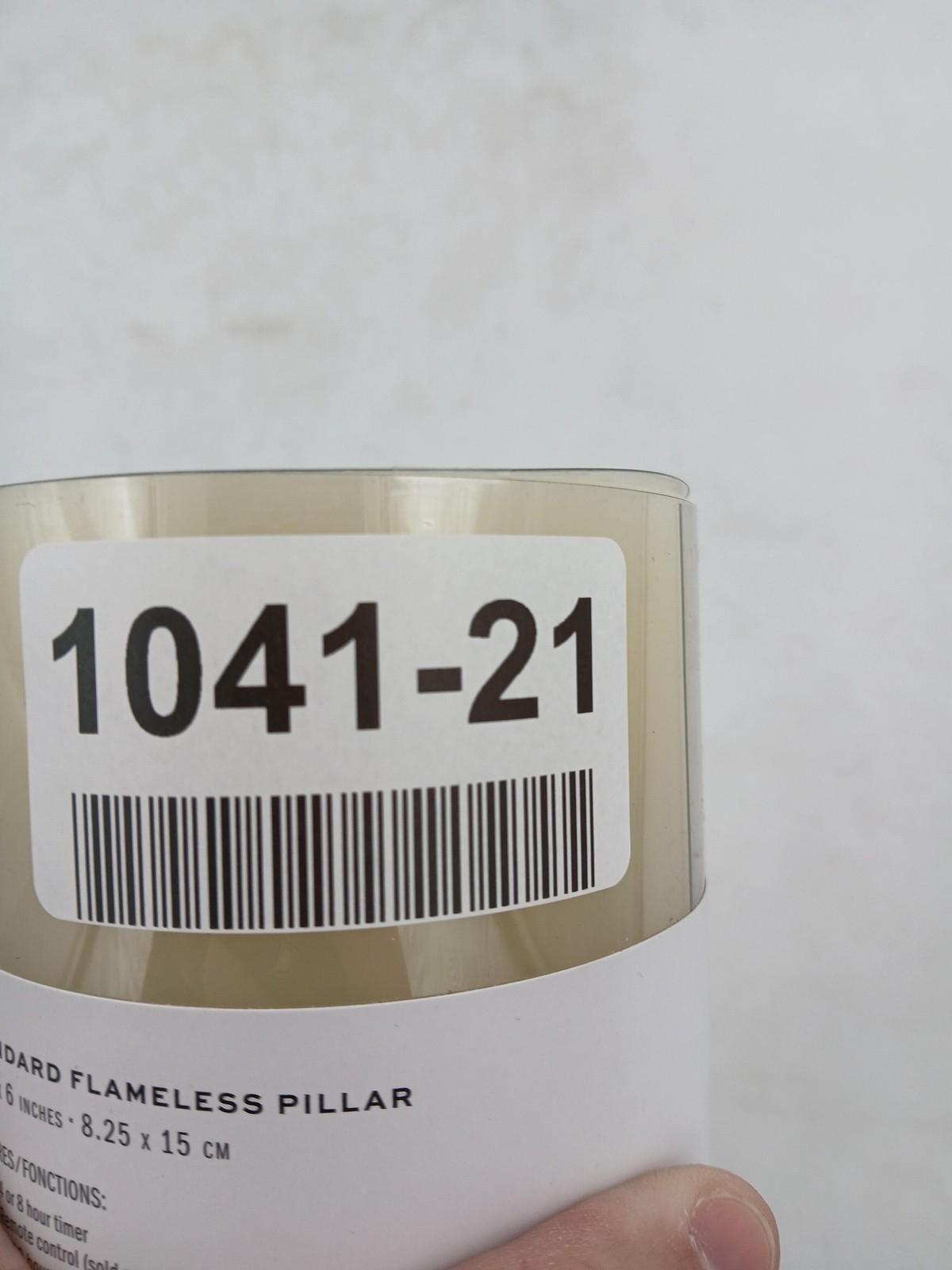 Pottery Barn Standard Flameless Pillar Candle 3.25″ x 6″ Ivory LED Timer