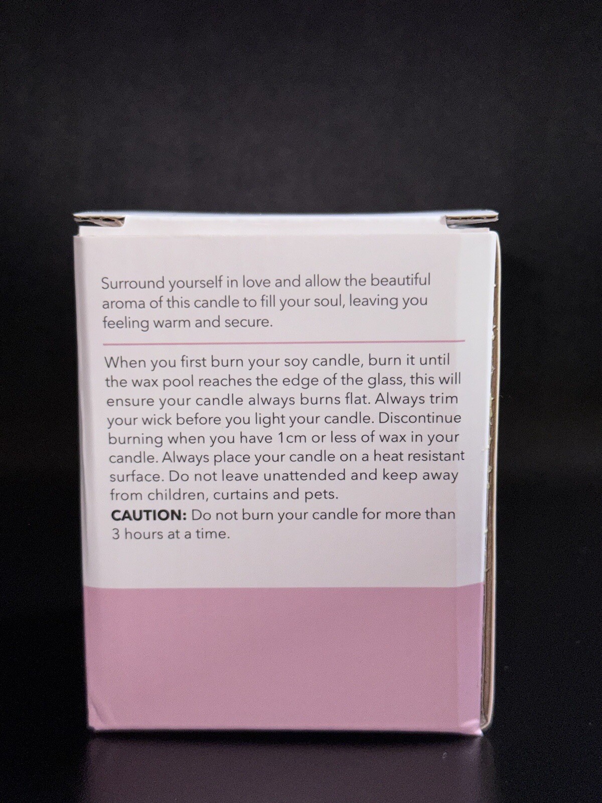Pink & Champagne 100% Soy, Eco Friendly,35 hours burning time,160g-Free Shipping