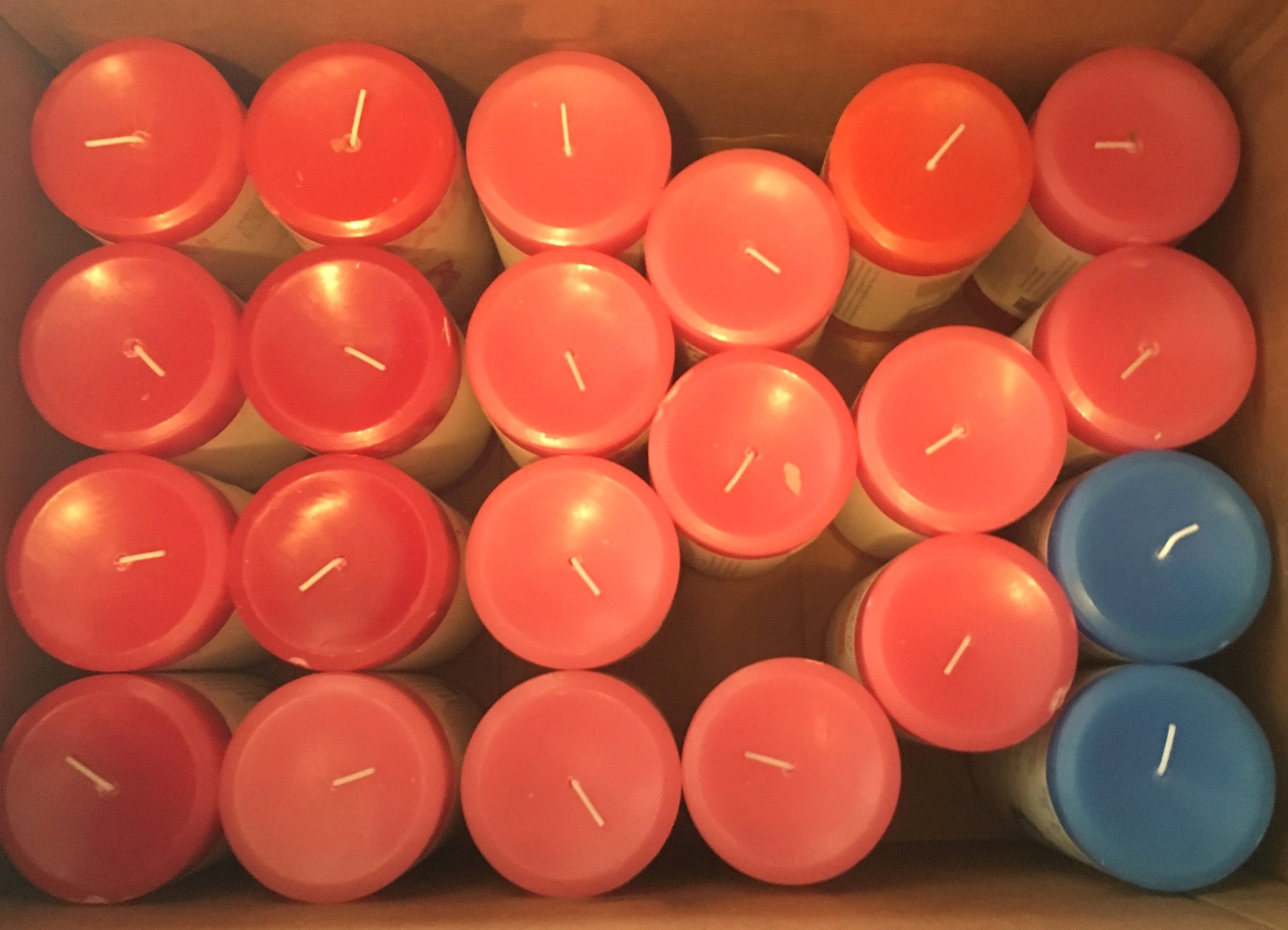 6 x CANDLES Lot Set Natural Crystal Journey NEW Pillar 4 x3″x 6″ + 2 Votives