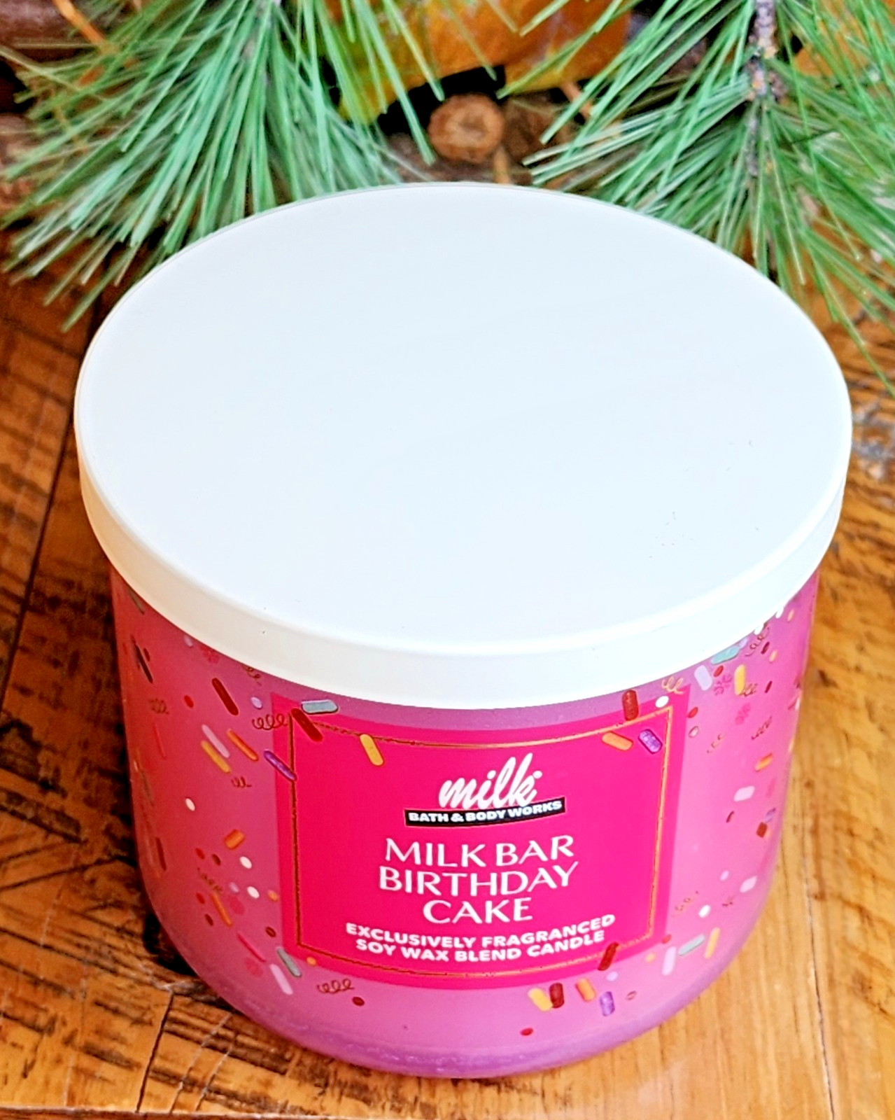 NEW🥛🍰MILK BAR 🎉🎂BIRTHDAY CAKE~3 WICK CANDLE Bath & Body Works~SHIPS FREE!