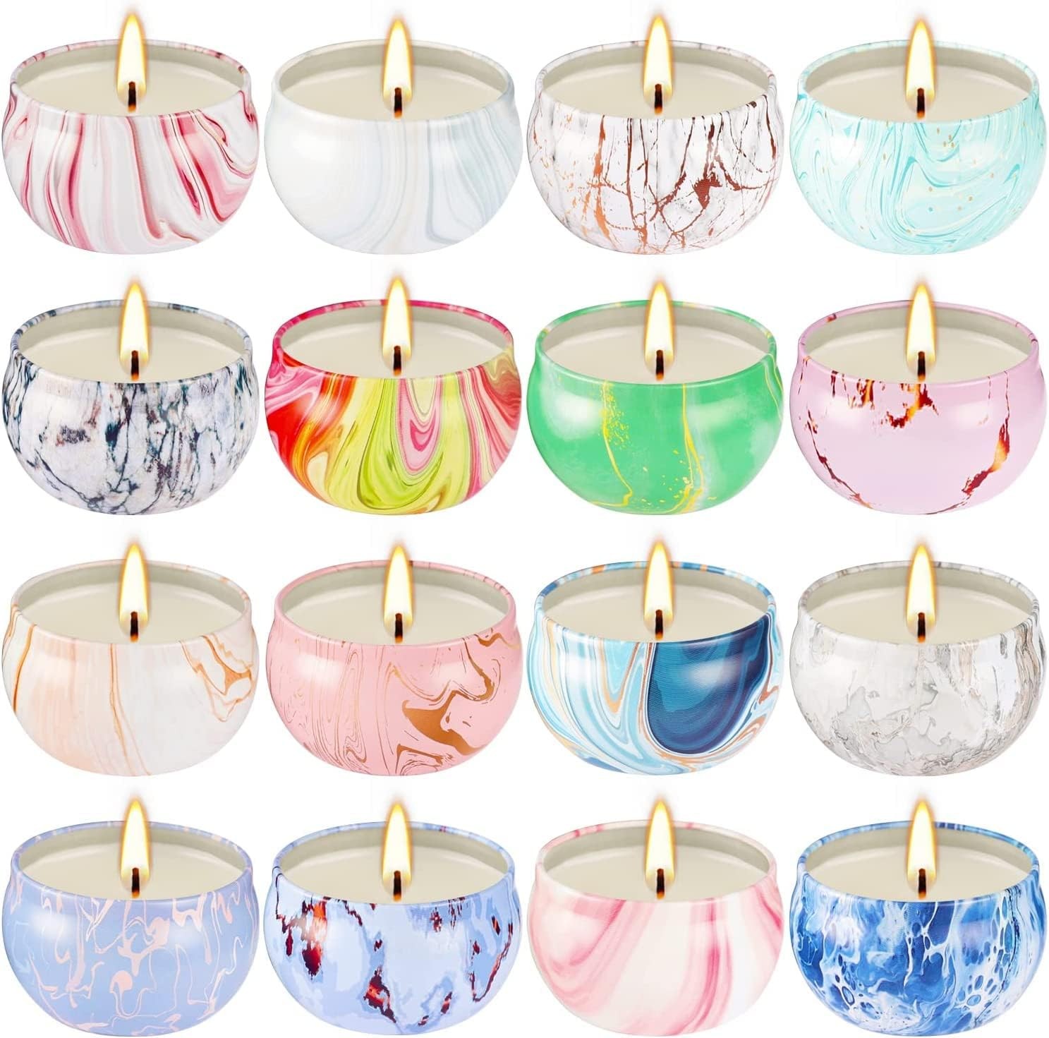 16 Packs Scented Candle Gift Set for Mom | Woman, 2.5oz Jar Candles for Home