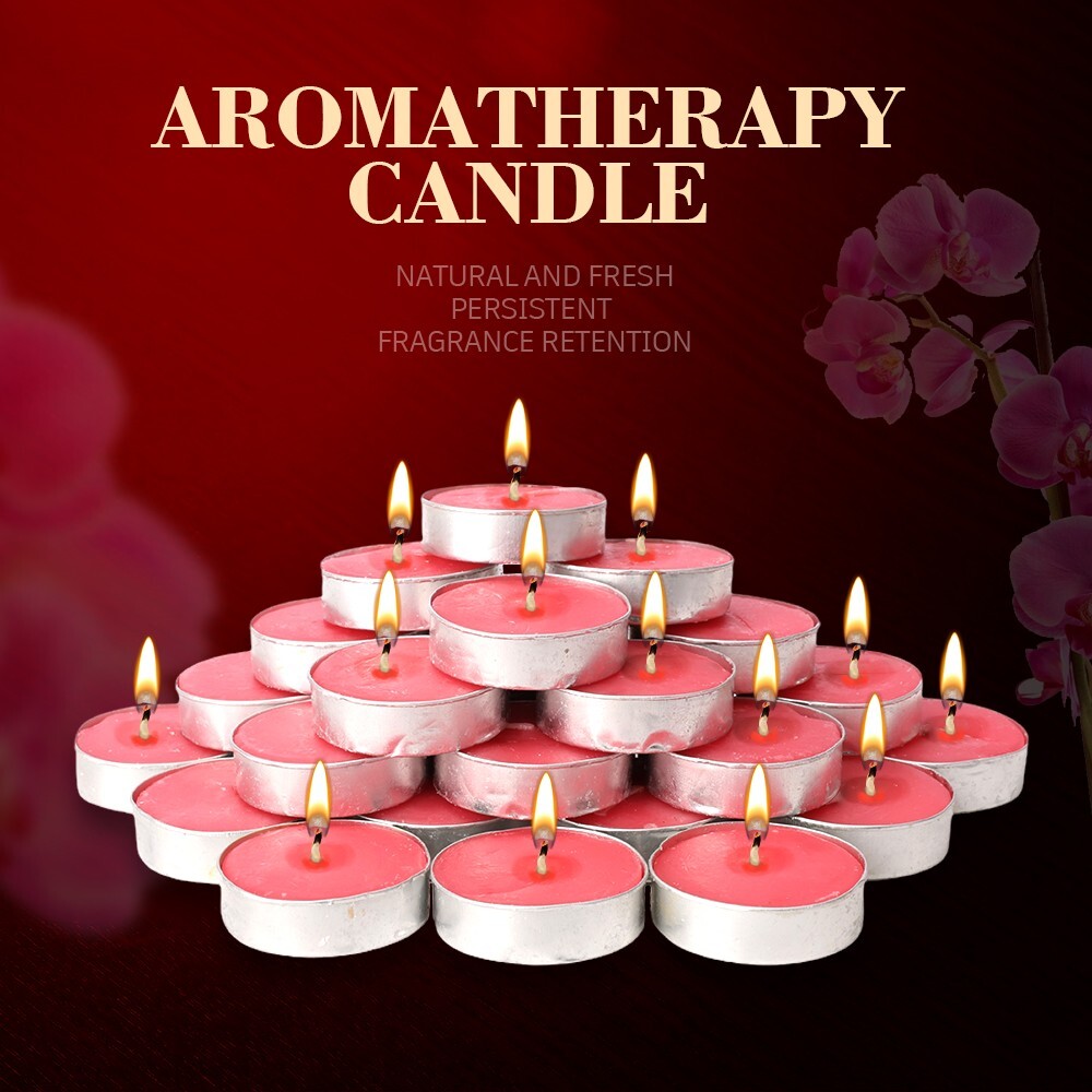 30 Pcs Scented & Unscented Tealight Candles Long Lasting Aromatherapy Candles