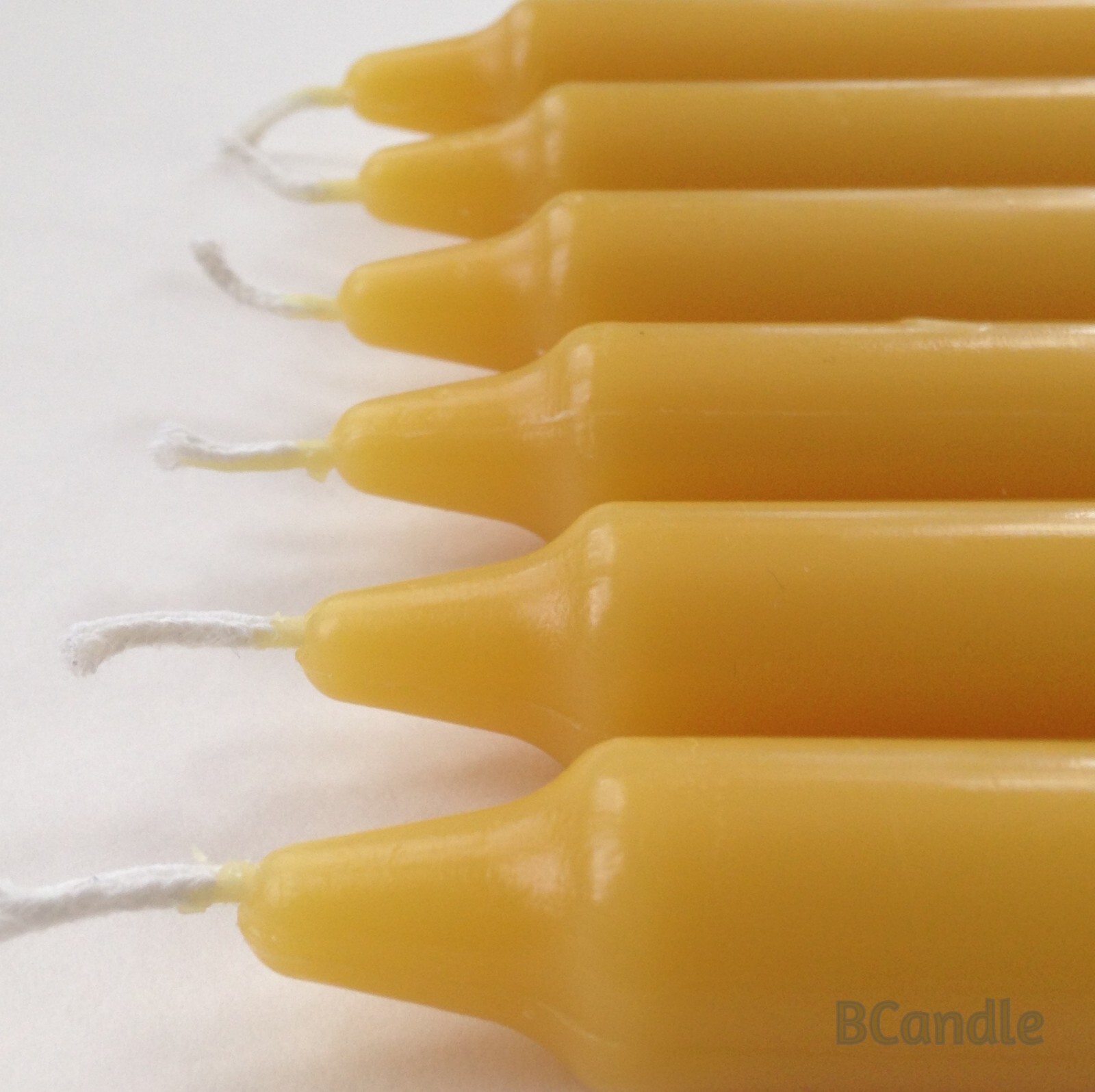 100% Beeswax Taper Candles Organic – 7.5 inches Tall, 3/4 inch Thick