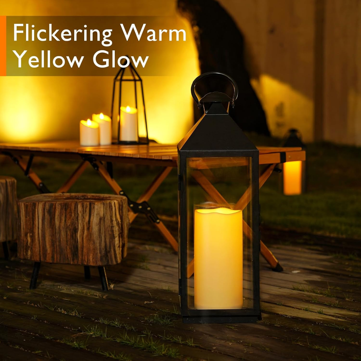 Homemory 6 x 12 Extra Large Outdoor Waterproof Candle with Auto 6-Hour Timer,…