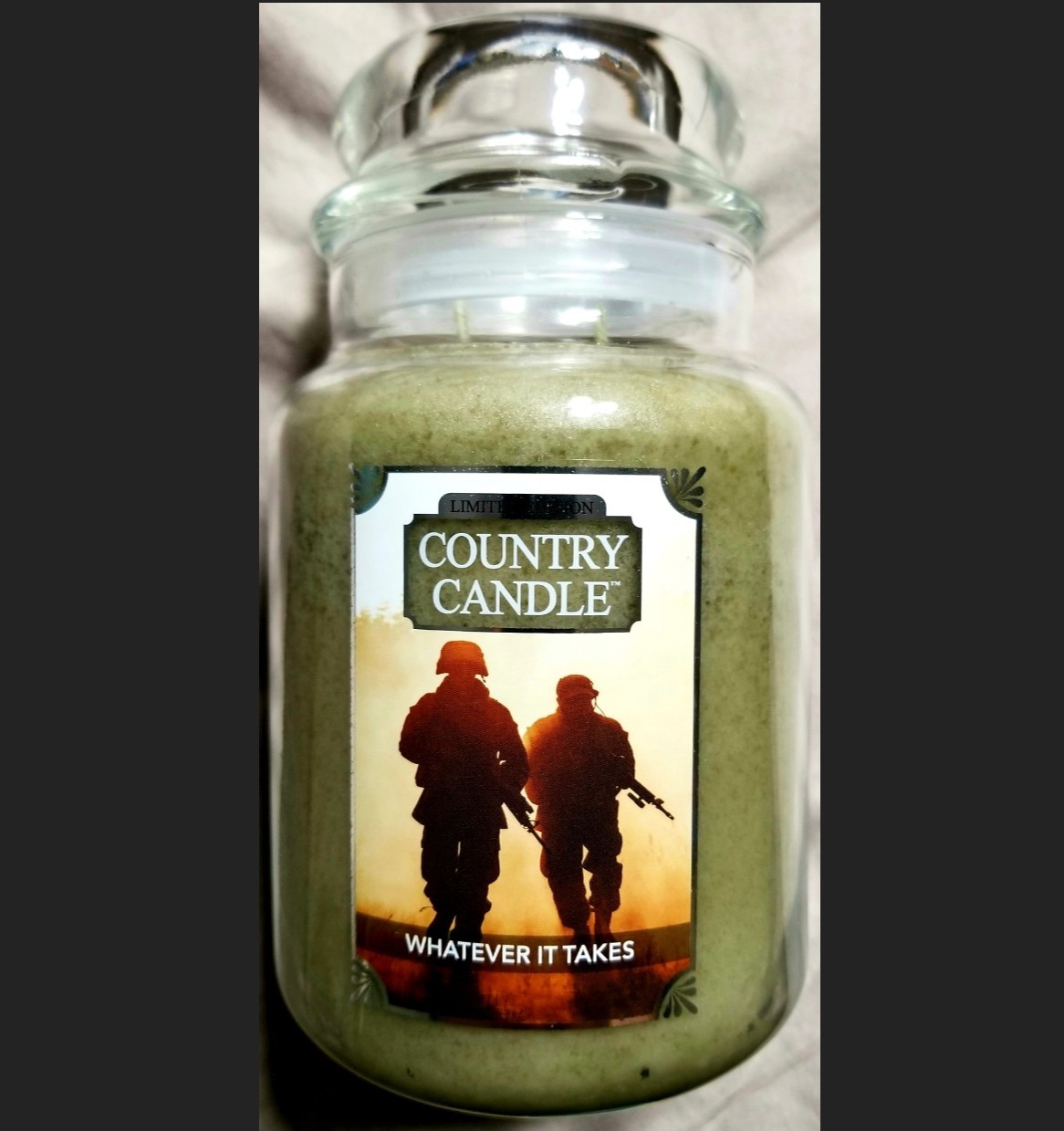 Kringle Country Candle Military Marines Whatever It Takes 4th Of July 250th New