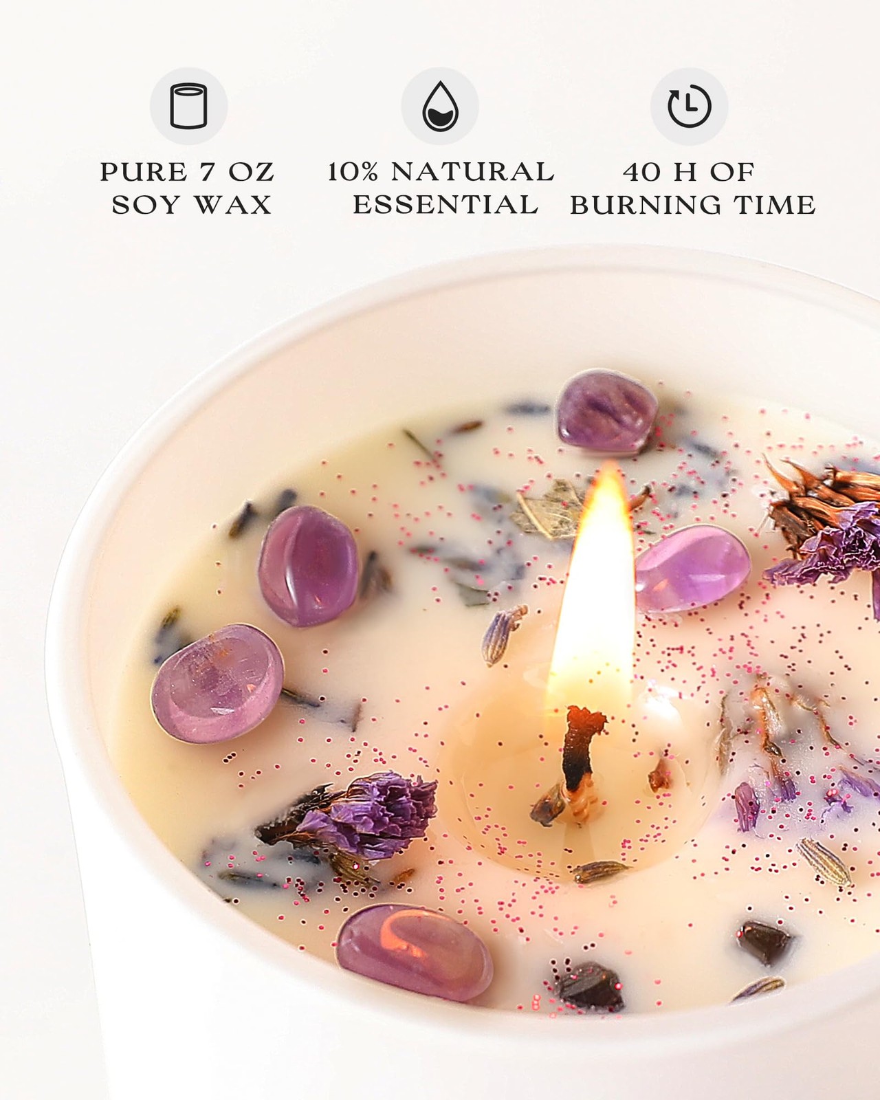 Lavender Candles Set for – 4 Pack Candles for Home Scented, Aromatherapy Cand…