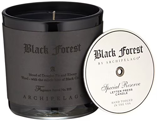 Archipelago Black Forest 13Oz Letter Press Candle