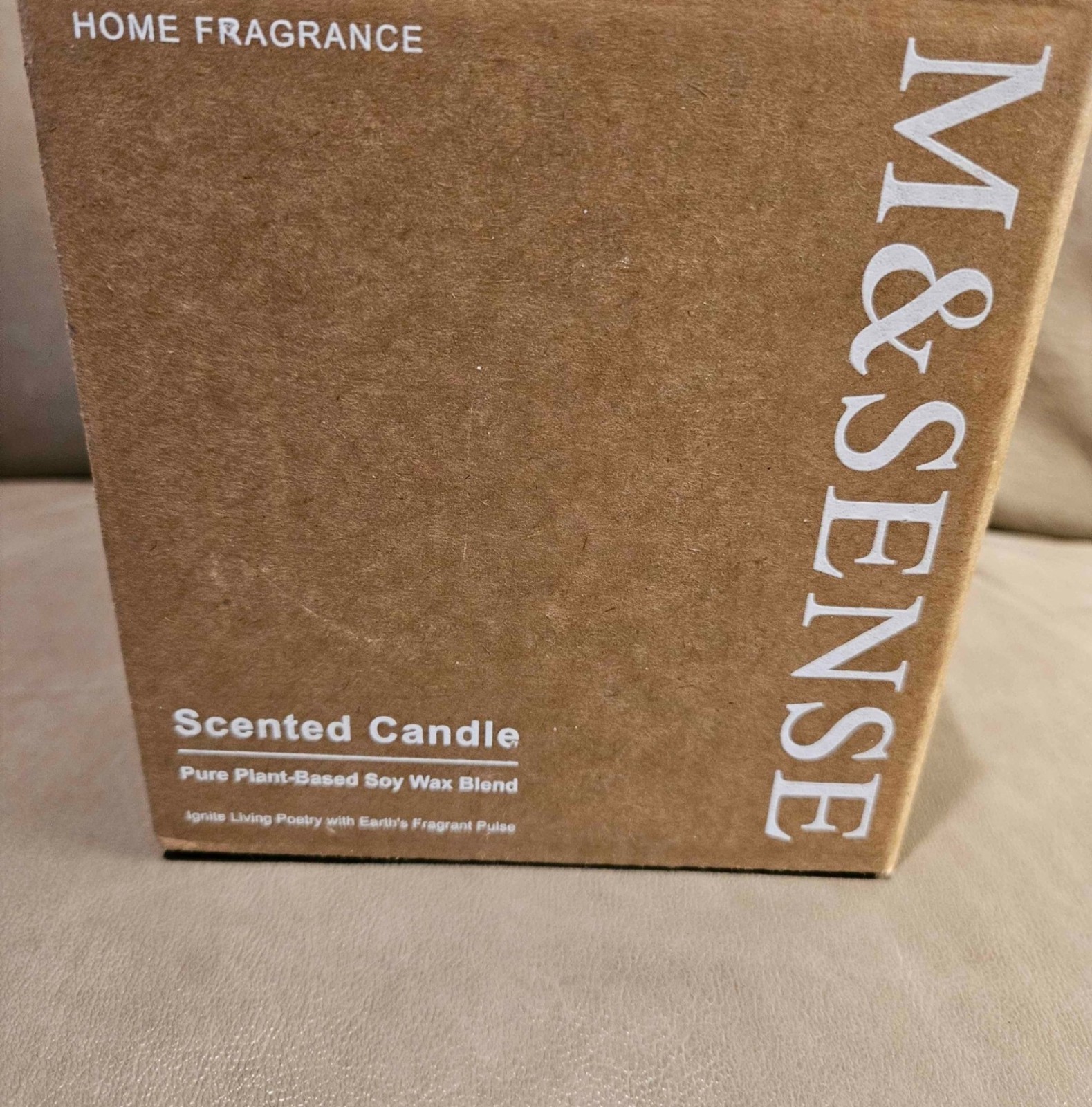 M&SENSE Sandalwood Rose Scented Candle 11.6oz Botanical Soy Wax Multiple Wicks