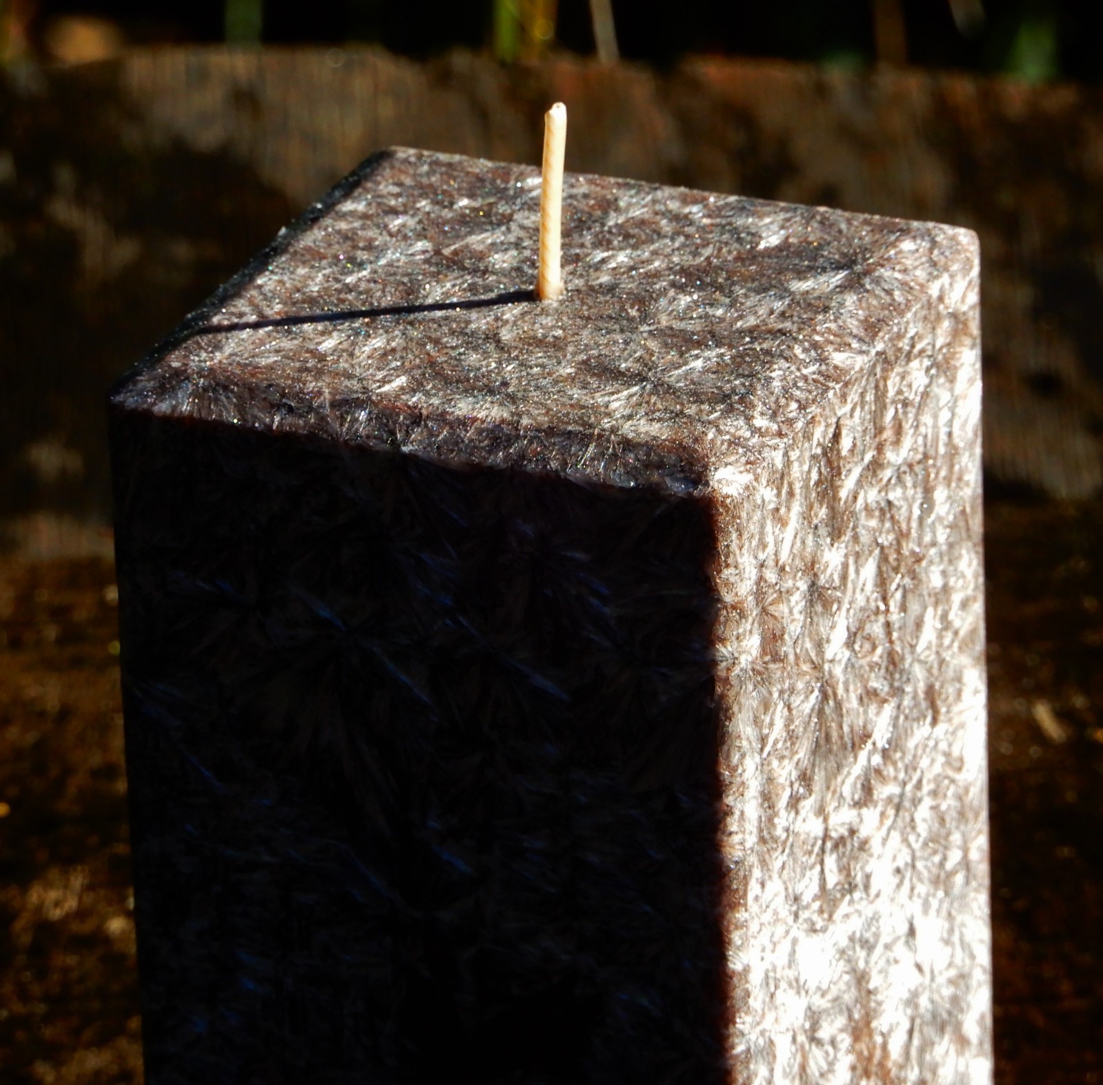 Citronella 1.2kg Square Crystalized Candle Pure Essential Oils Handmade in QLD