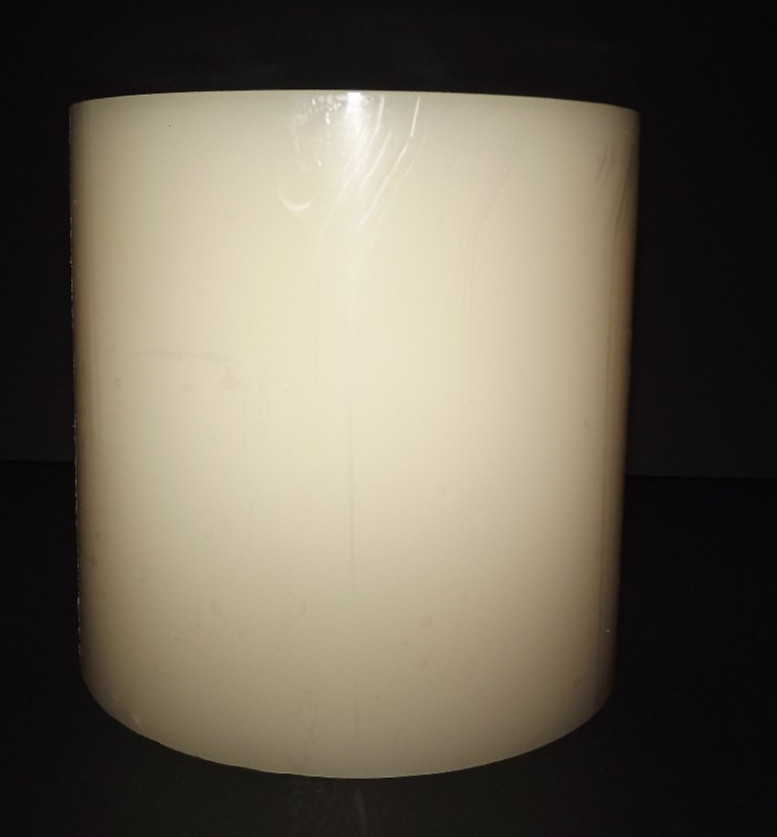FAROY 3 Wick Pillar Candle 6″ x 6″ White Vanilla Scented New In Original Box