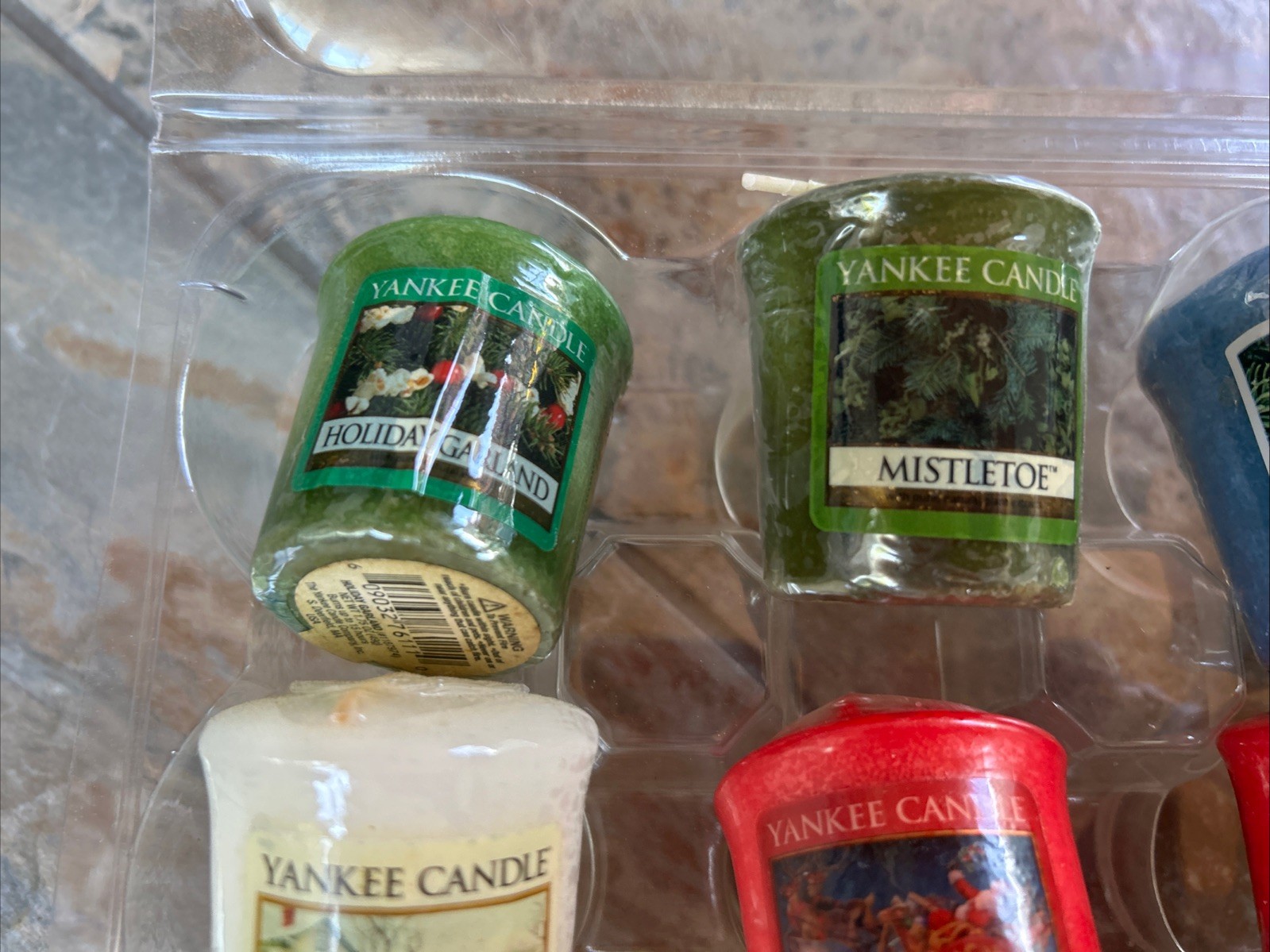Vintage Lot Of 12 Assorted Yankee Candle Votives 1.75oz Holiday Christmas Scents