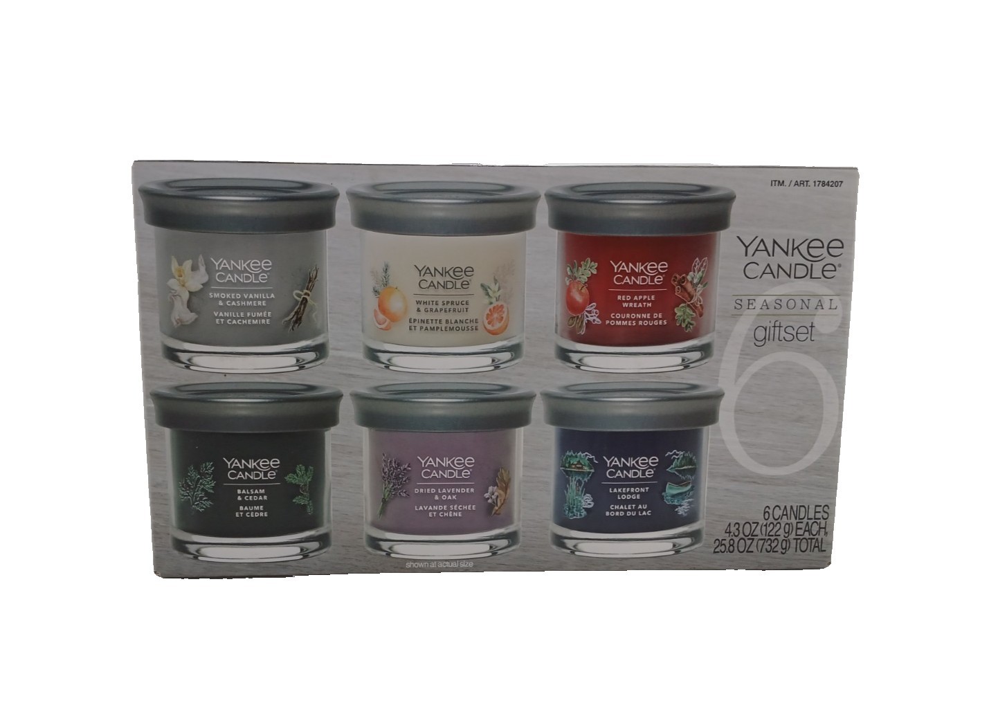 5x Yankee Candle Small Tumbler Jar Scented Candles 4.3oz Soy Wax Variety Pack