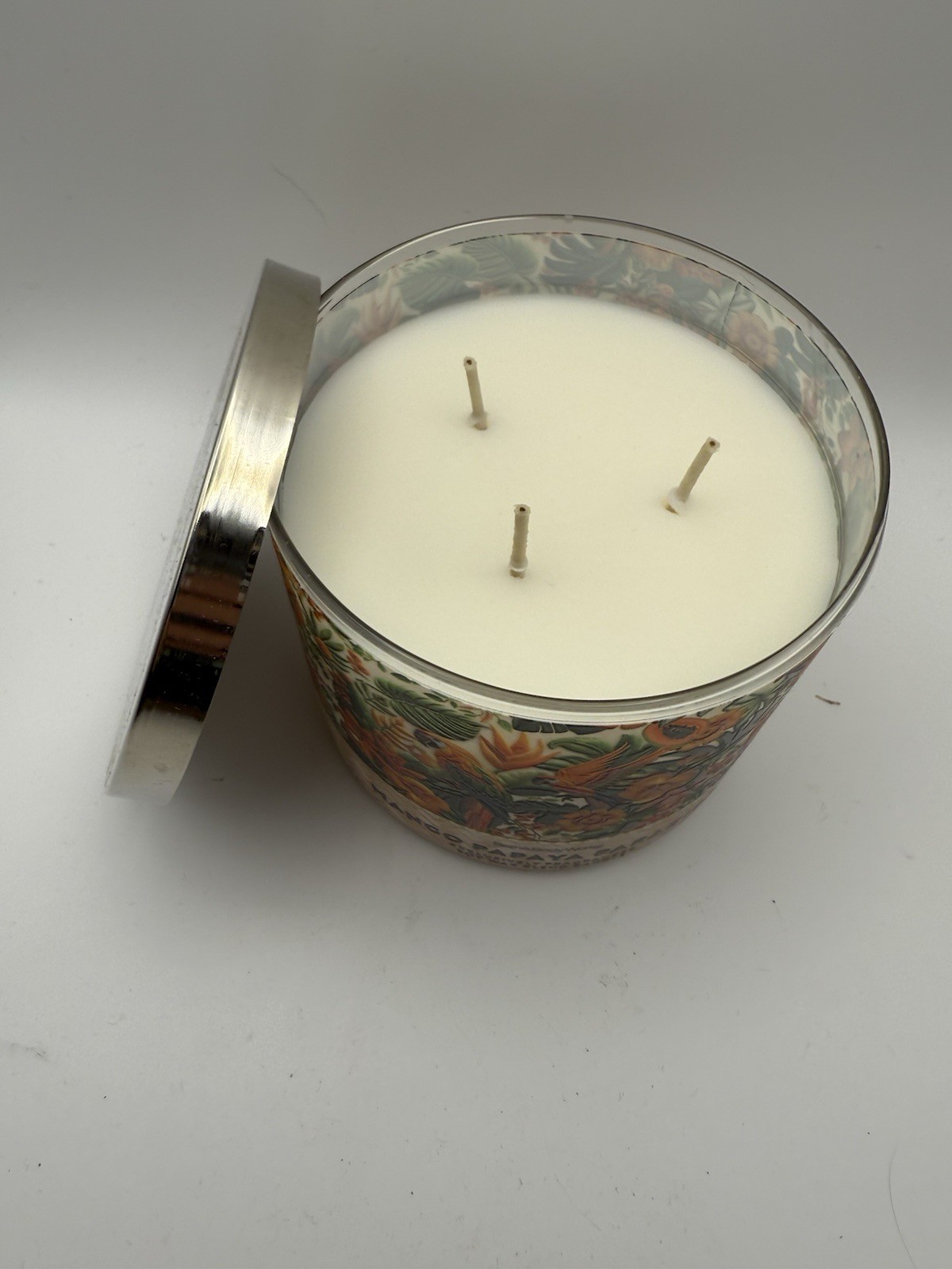 Bath & Body Works MANGO PAPAYA PARADISE 🥭 Scented 3 Wick CANDLE 25-45 Hrs YUM!