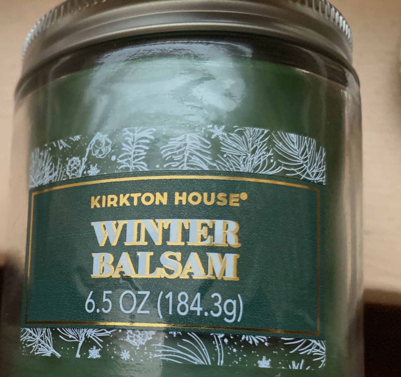 Kirkton House – Winter Balsam -Scented candle 6.5 oz – app. 3 1/4 inches tall