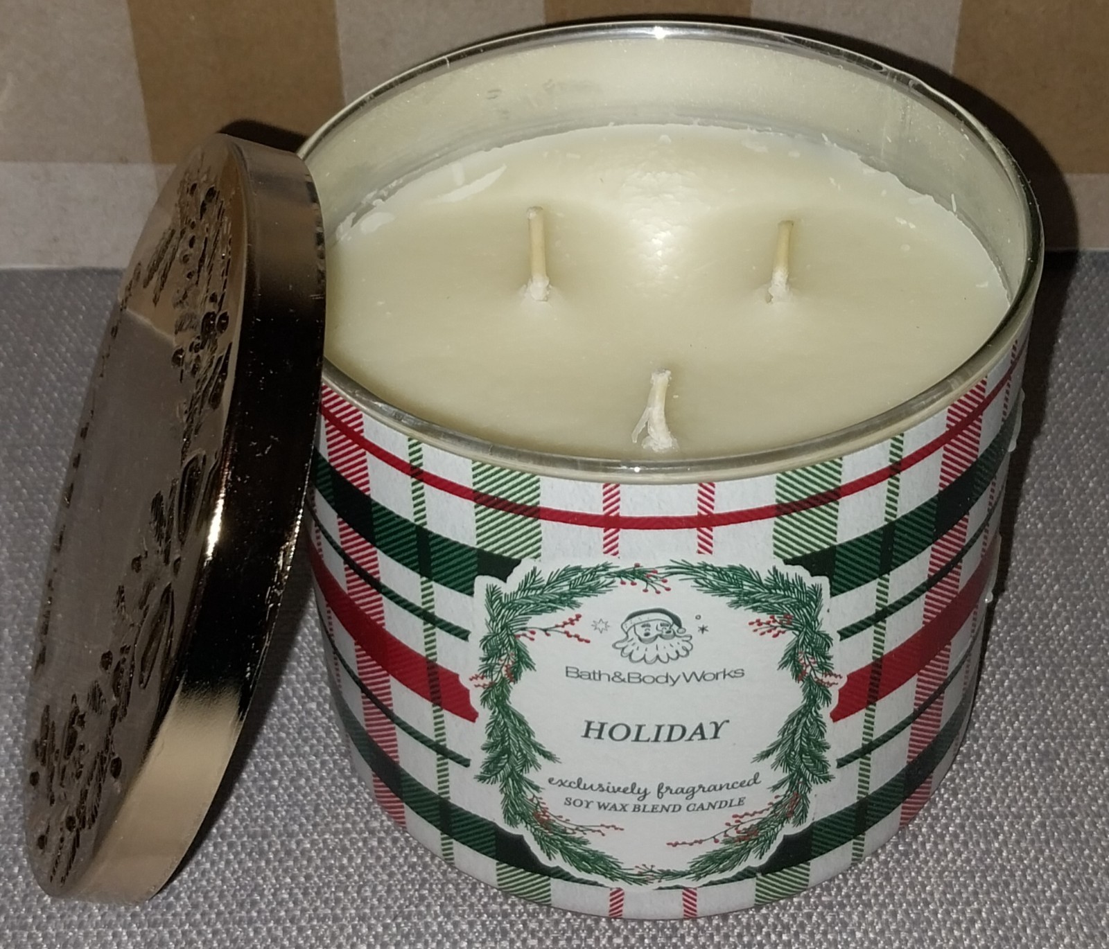 NEW! Bath & Body Works Holiday Christmas 3-Wick Candle