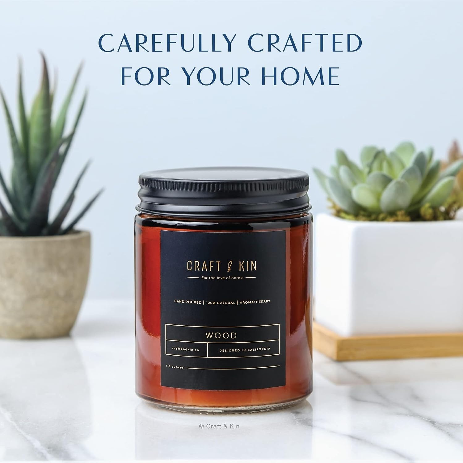 45-Hour Long Lasting Wood Scented Candle – Ideal Gift for Men’s Aromatherapy