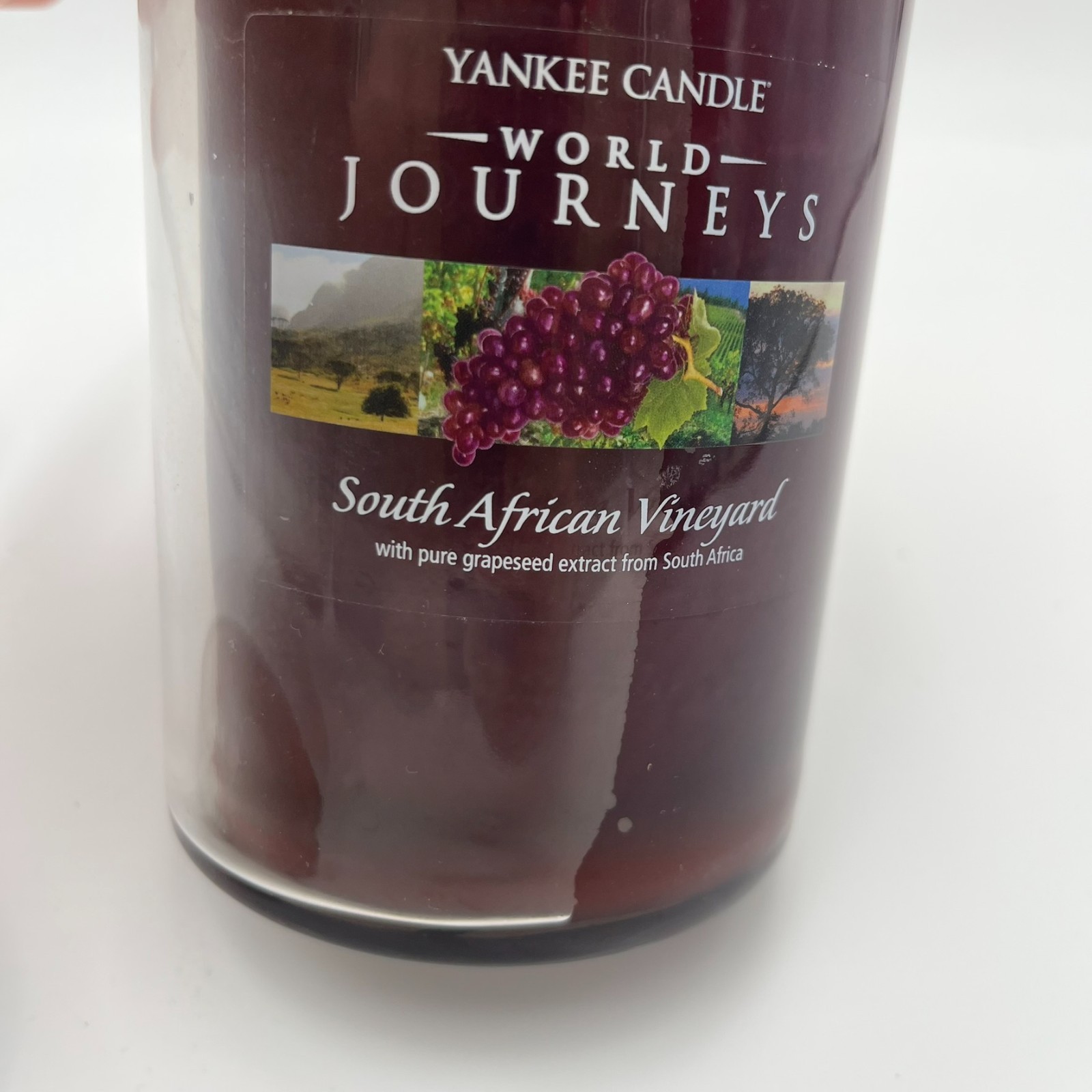 Yankee Candle World Journeys South African Vineyard 20oz 2 Wick Jar Rare Used