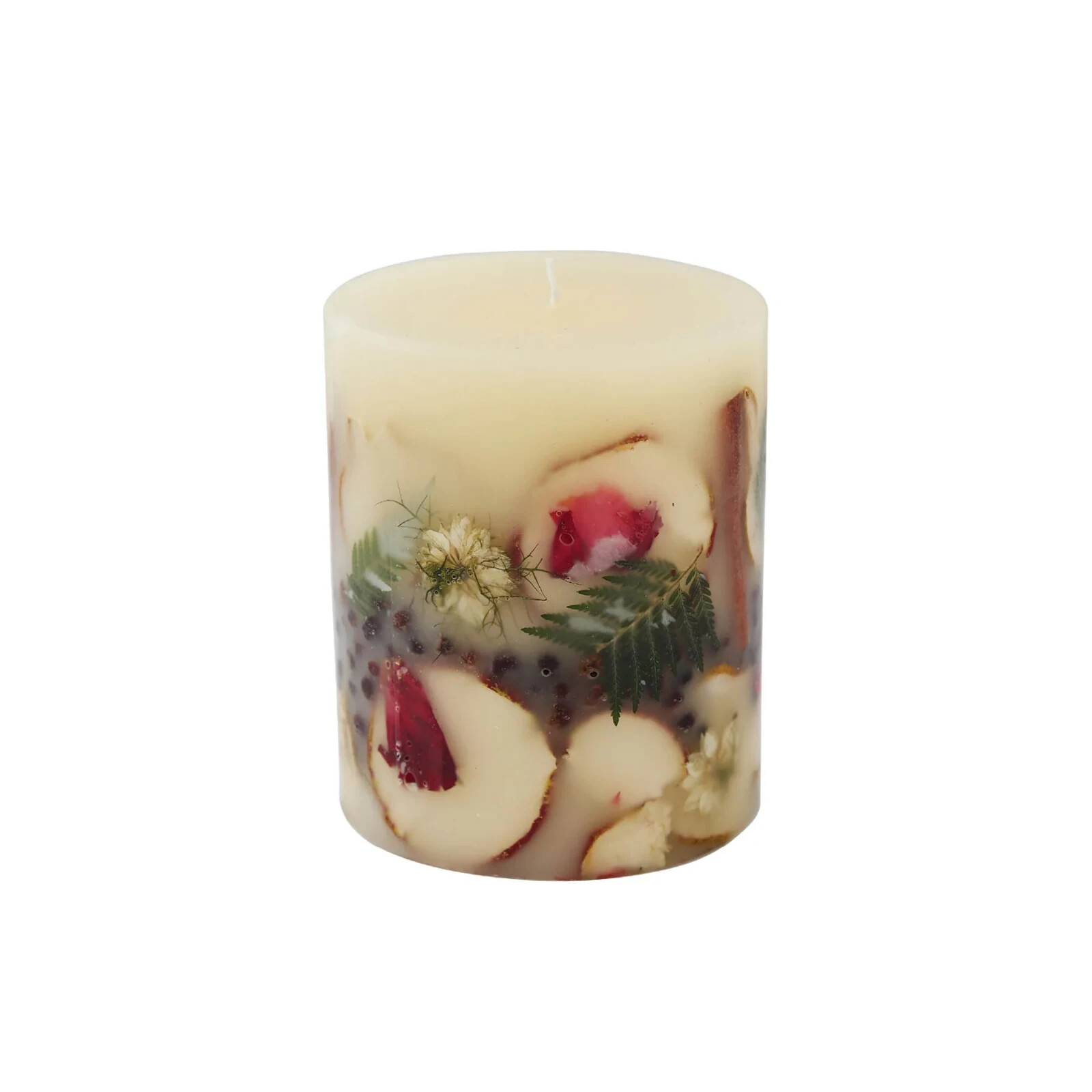 ROSY RINGS, SPICY APPLE BOTANICAL CANDLE, 5.5″ TALL, 120 HRS, NEW