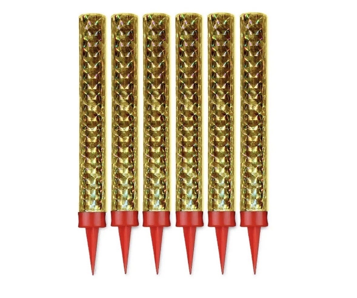 Birthday Candles for Cake topper, Parties, Weddings, Color Flames, 12PCS