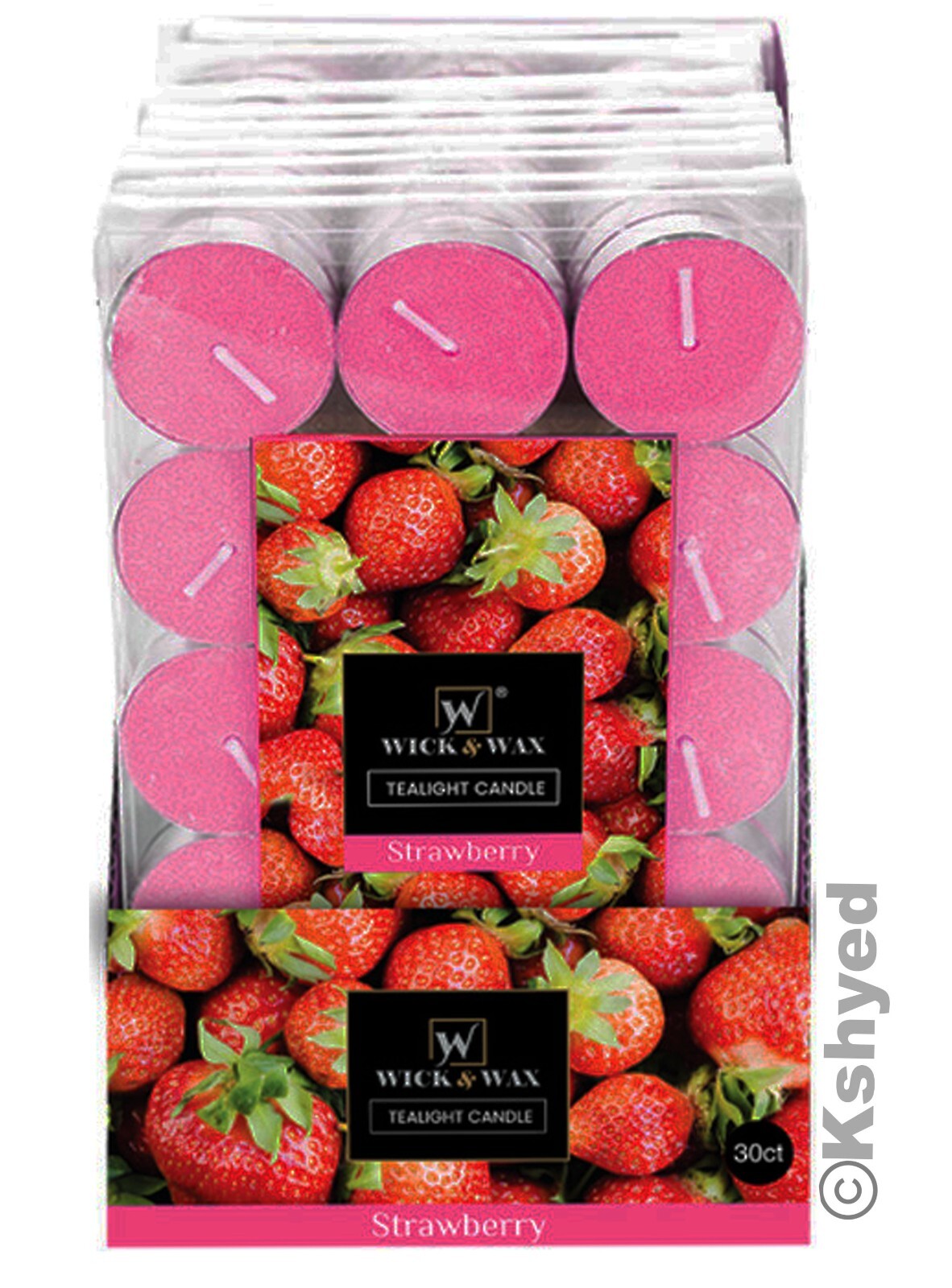 30 Pcs Scented & Unscented Tealight Candles Long Lasting Aromatherapy Candles