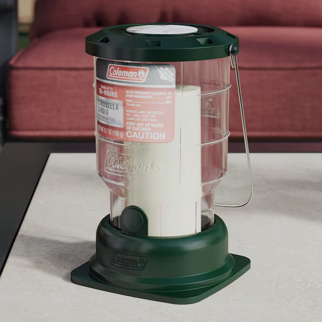 Coleman Lantern 1 -Wick Green Tabletop Citronella Candle
