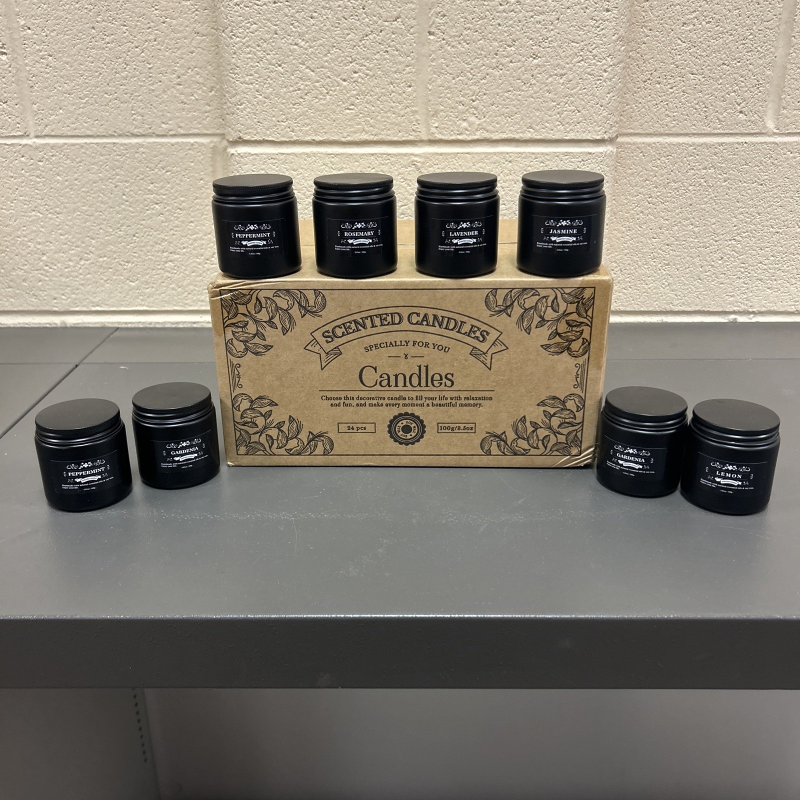Assorted Scented Gift Candles 3.5oz (24 Pack) – New in Box [Have 11 boxes]