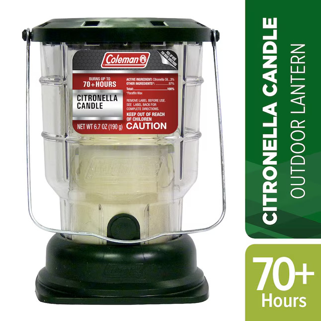 Coleman Lantern 1 -Wick Green Tabletop Citronella Candle