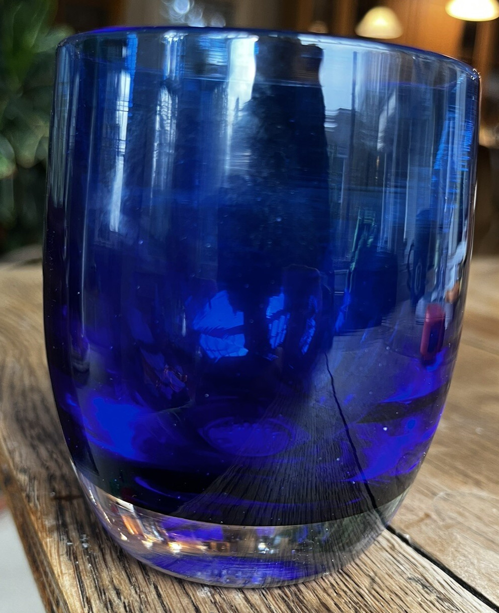 Royal Blue Glassybaby in Box Stickered EGRARI BEAUTY 1740 3.75 | Only 1 on eBay