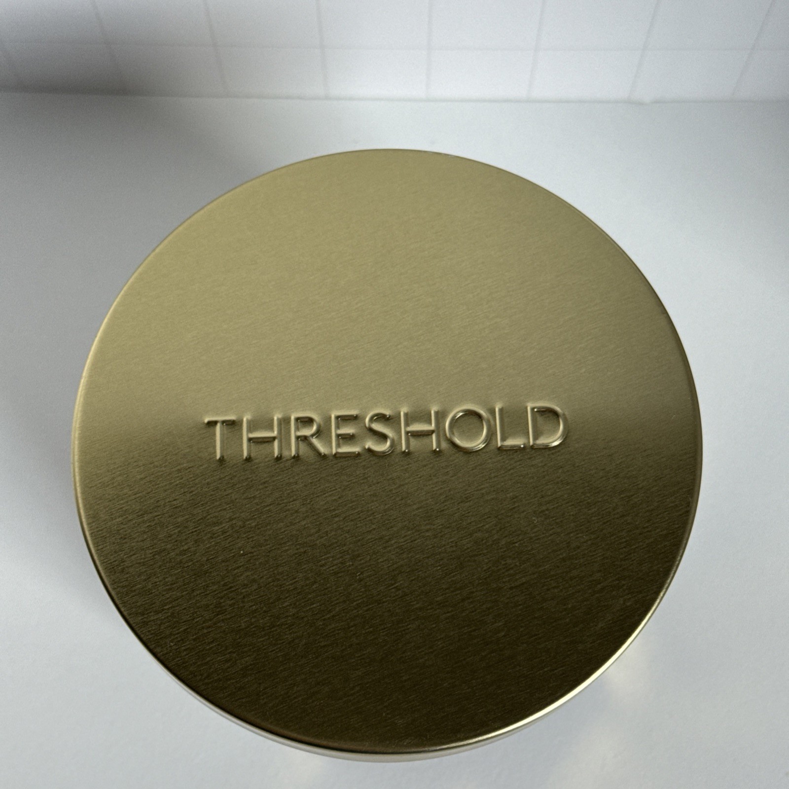 Threshold Candle Holiday Hearth Glass Jar 3-Wick White Christmas Soy Wax NEW