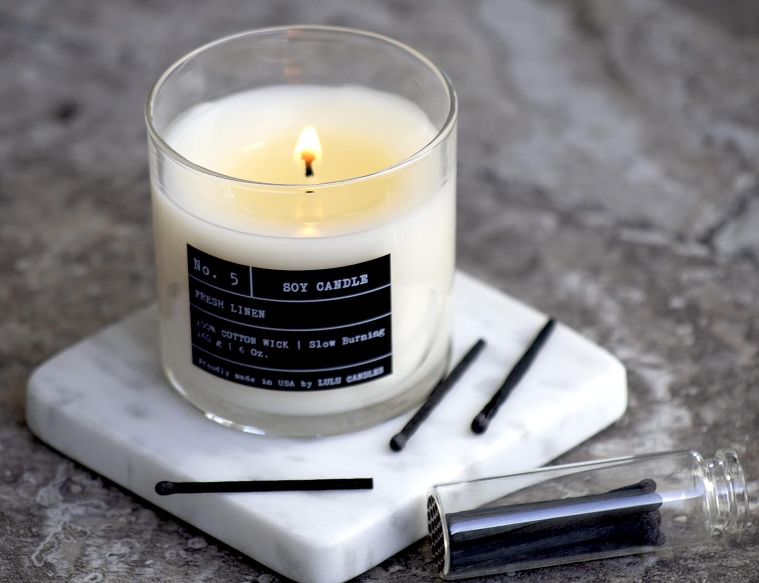 Lulu Candles | Tobacco, Spice & Vanilla | Luxury Scented Soy Jar Candle 6 Oz