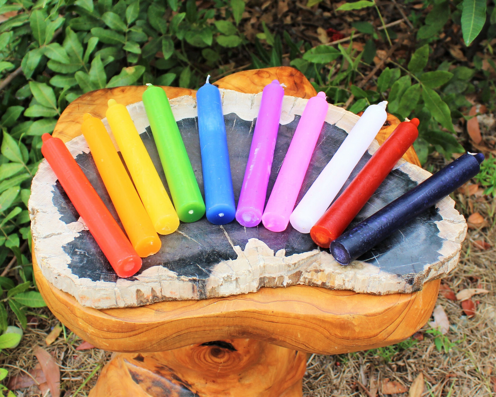 Lot of 10 x 6″ Taper Candles: ASSORTED COLORS (Mixed Spell Wicca Altar Magick)