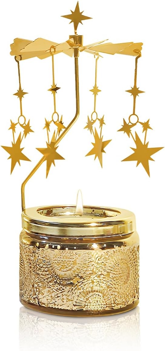 Elegant Butterfly Candle with Rotating Holder Box Set Gift For Women Home Decor