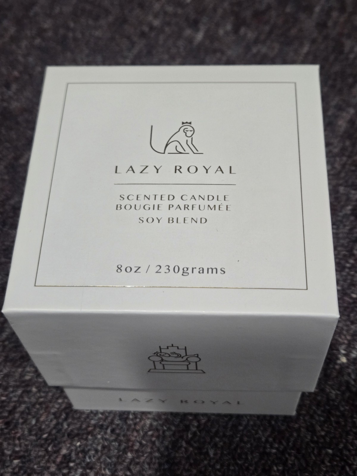 Lazy Royal Scented CANDLE Dubai Wharf Scent Made In Canada Rare