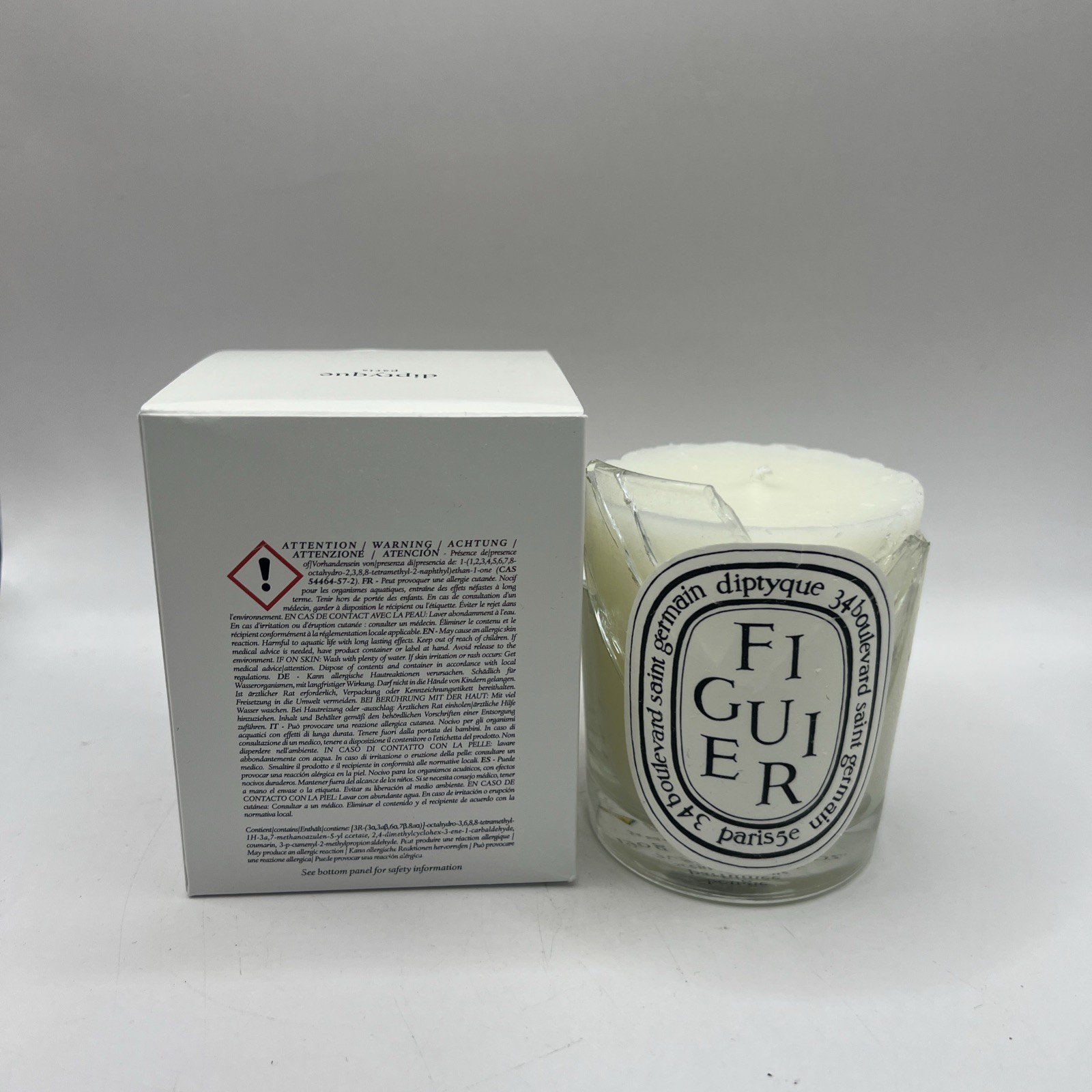 Diptyque Figuier Scented Candle 6.5oz *BROKEN*