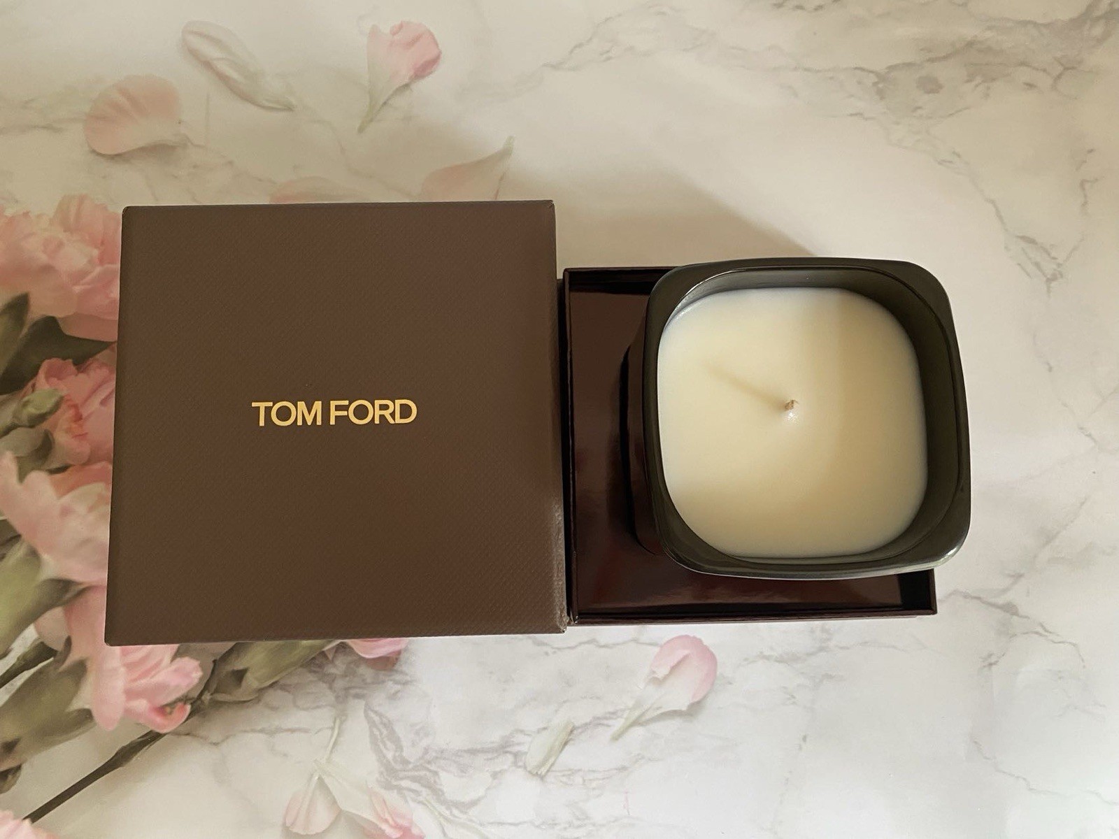 Tom Ford Ebene Fume Candle Bougie Height 2.25 In / 5.7 cm New, Sealed