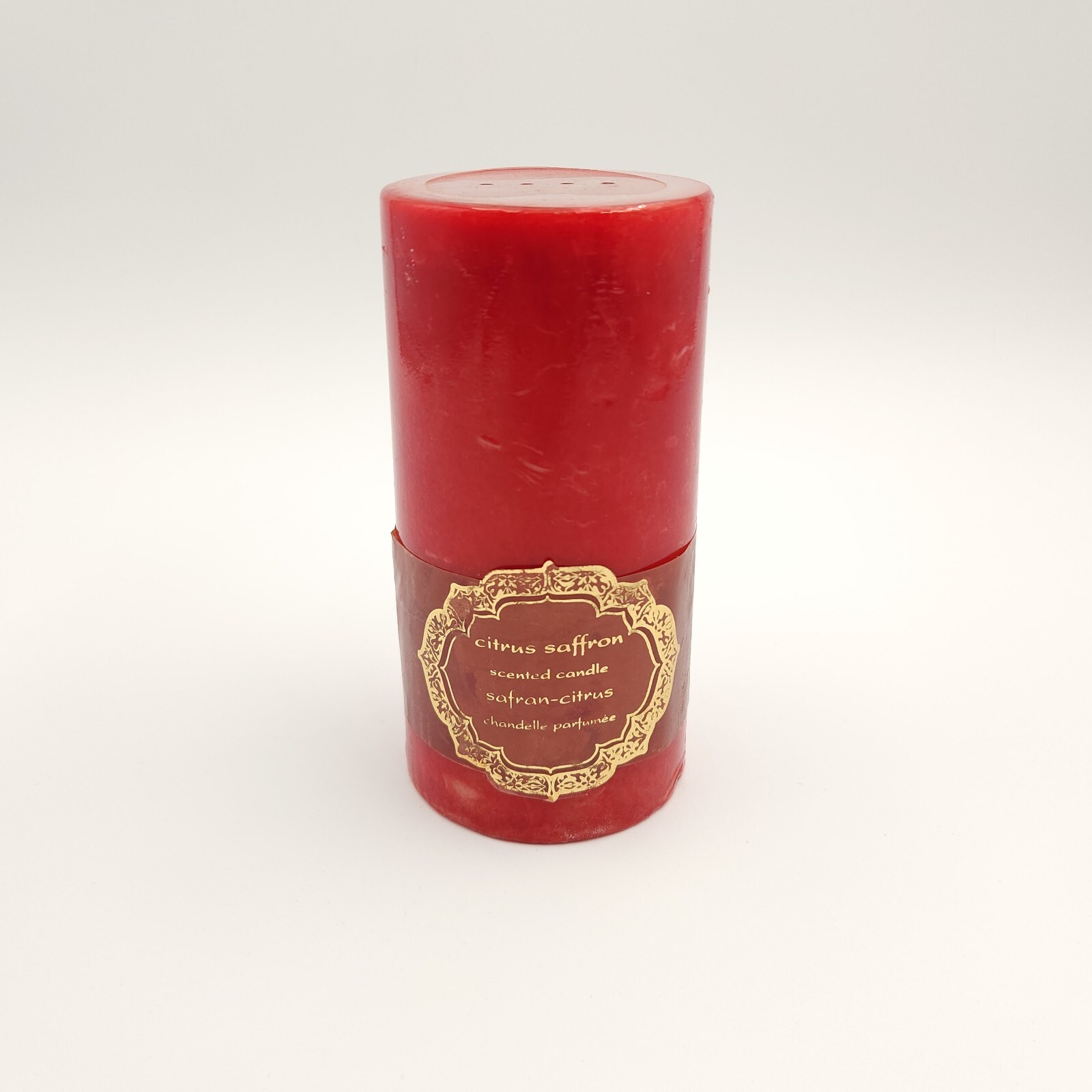 Pier 1 Imports Citrus Saffron Scented Pillar Candle Home Fragrance Sealed Unused