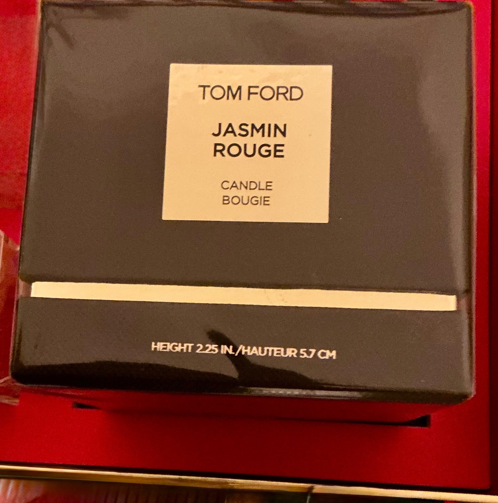 Tom Ford Jasmin Rouge Candle Bougie Hght 2.25 In/5.7 cm NIB Sealed-V day coming