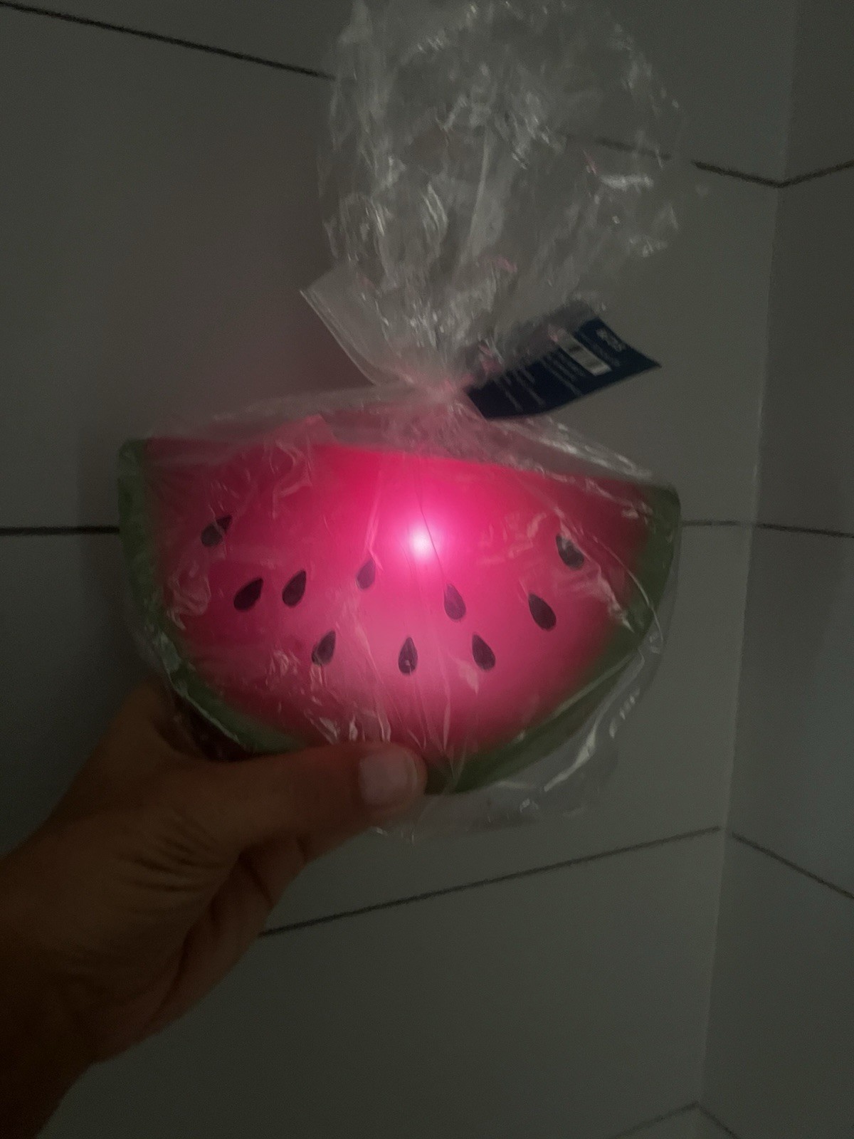 6- Pier One Imports Watermelon Light Glow Candle. Battery Operated. Rare!