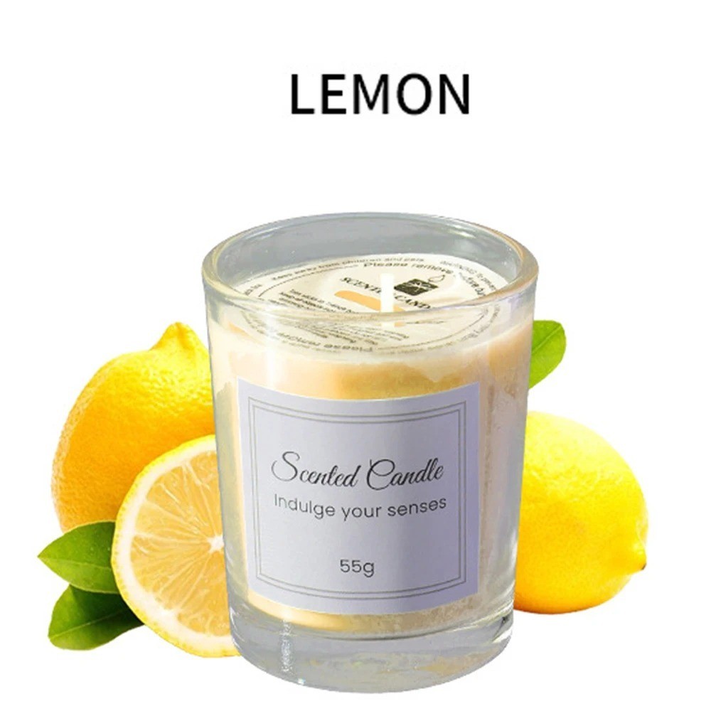 Soy Wax Scented Candle Gift Box Comes With Premium Glass Cup Aromatherapy