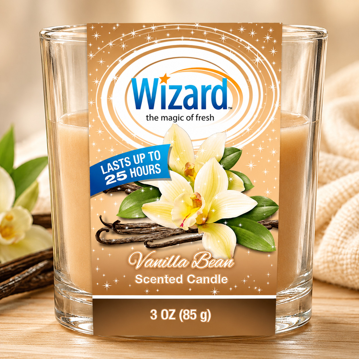 Wizard Scented Candle 12 Pack Choose Fragrance 3oz Glass Jar Home Decor Gift Set