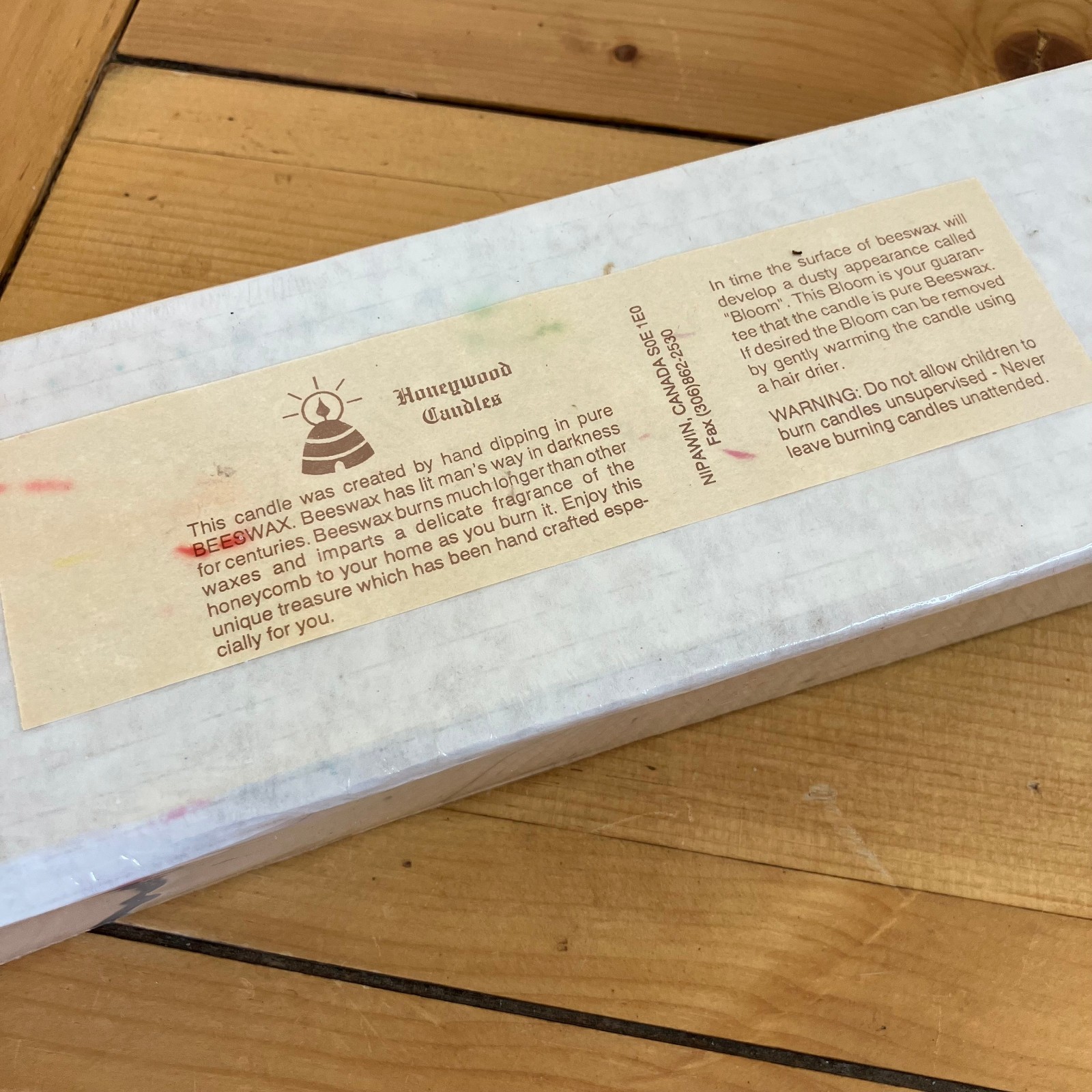 Hand Rolled Pure Beeswax Taper Candles Artisan Made in Canada Pink/Green 10″