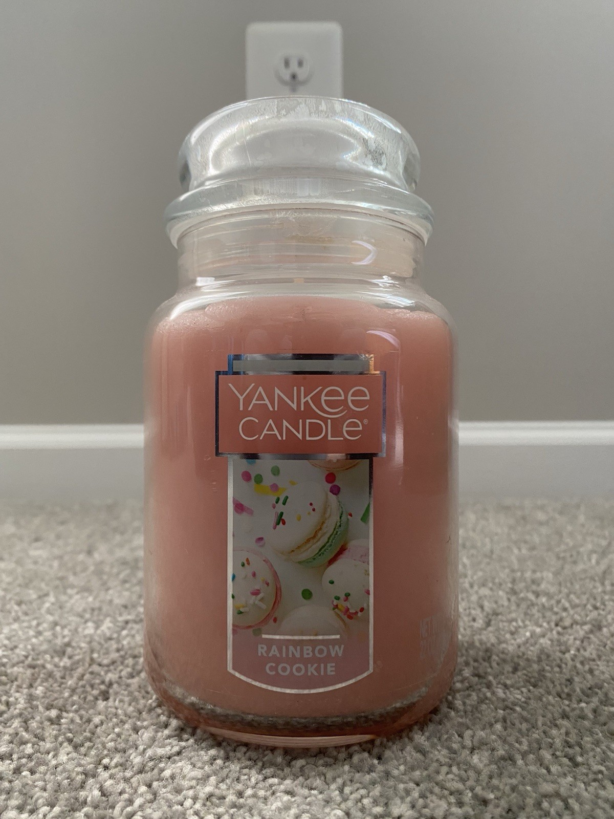 Yankee Candle Rainbow Cookie Scented 22oz Large Jar Candle *RETIRED* *NEW*