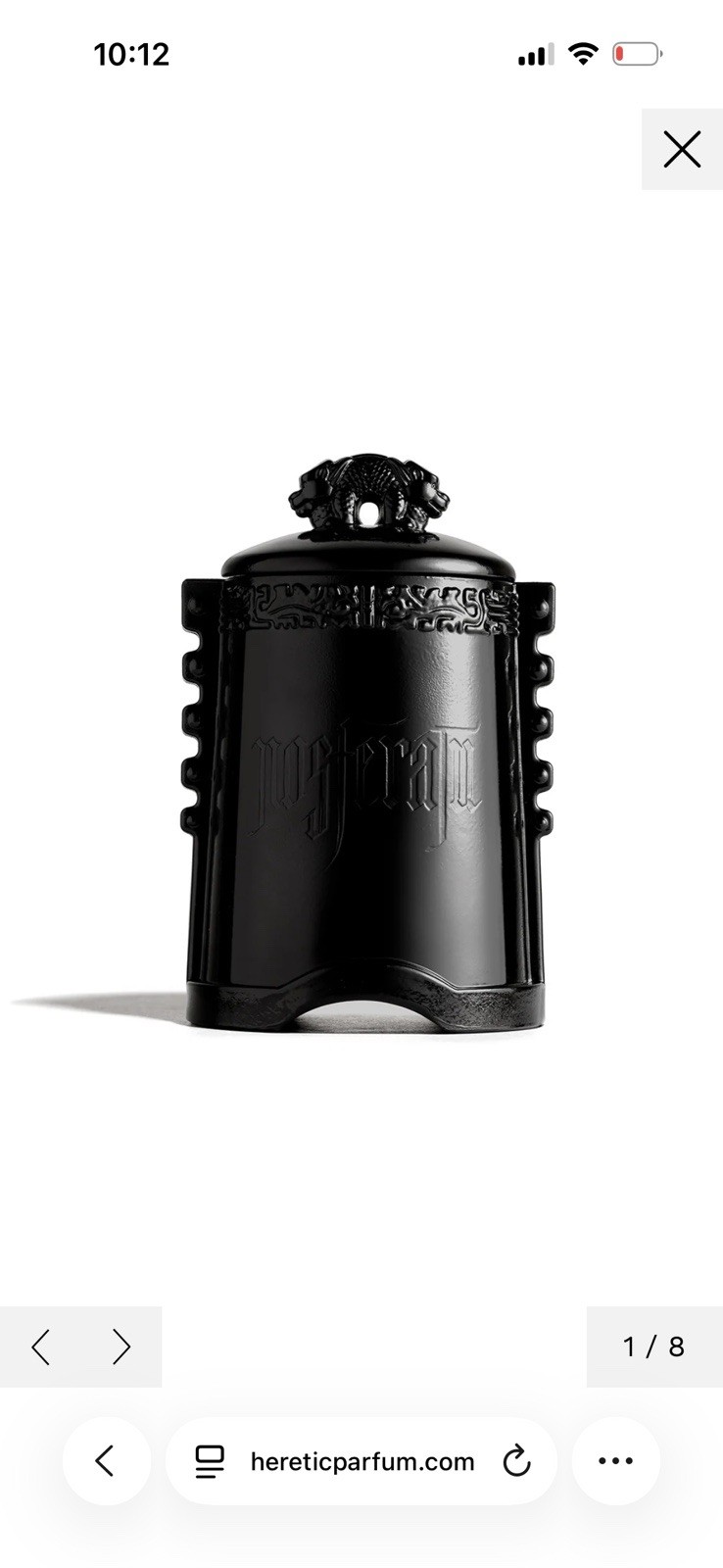 Nosferatu HERETIC CANDLE + PARFUM Bundle of 2 New In Box