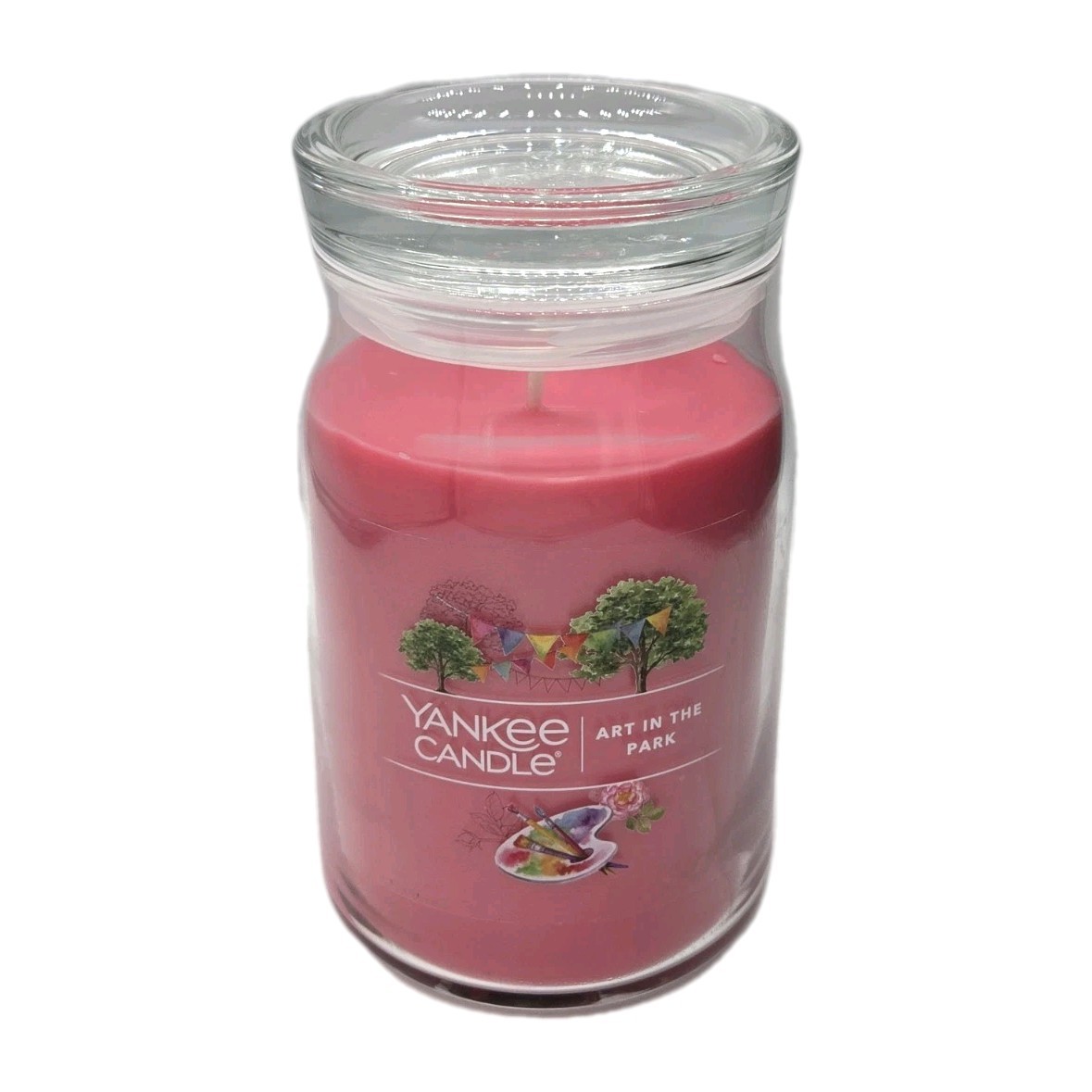 Yankee Candle Art In The Park Pink 20 oz Large Two Wick Jar Candle