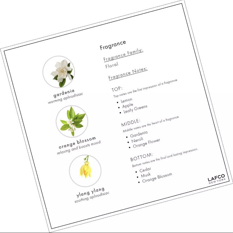 LAFCO New York House & Home Candle Living Room – Fresh Cut Gardenia